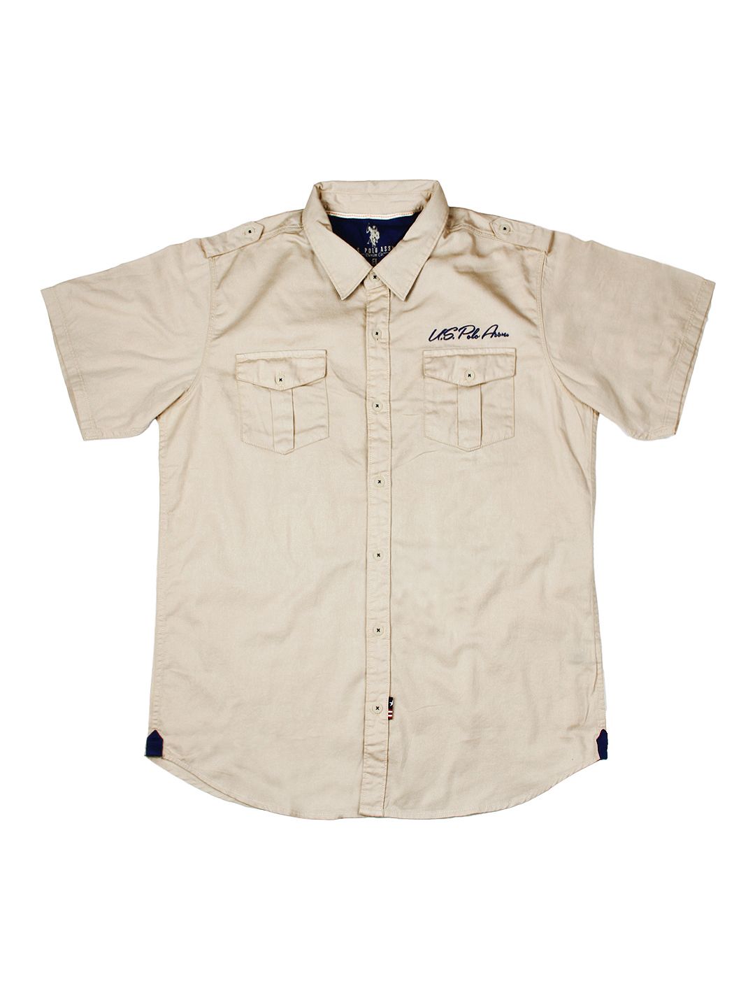 Buy U.S. Polo Assn. Kids Boys Beige Shirt - 320 - Apparel for Boys - 238266