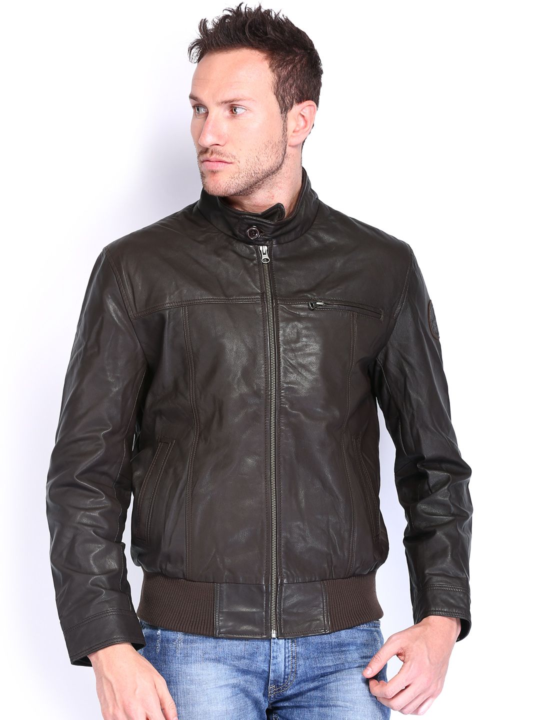 Us Polo Assn Usjk0222 Men Brown Leather Jacket Best