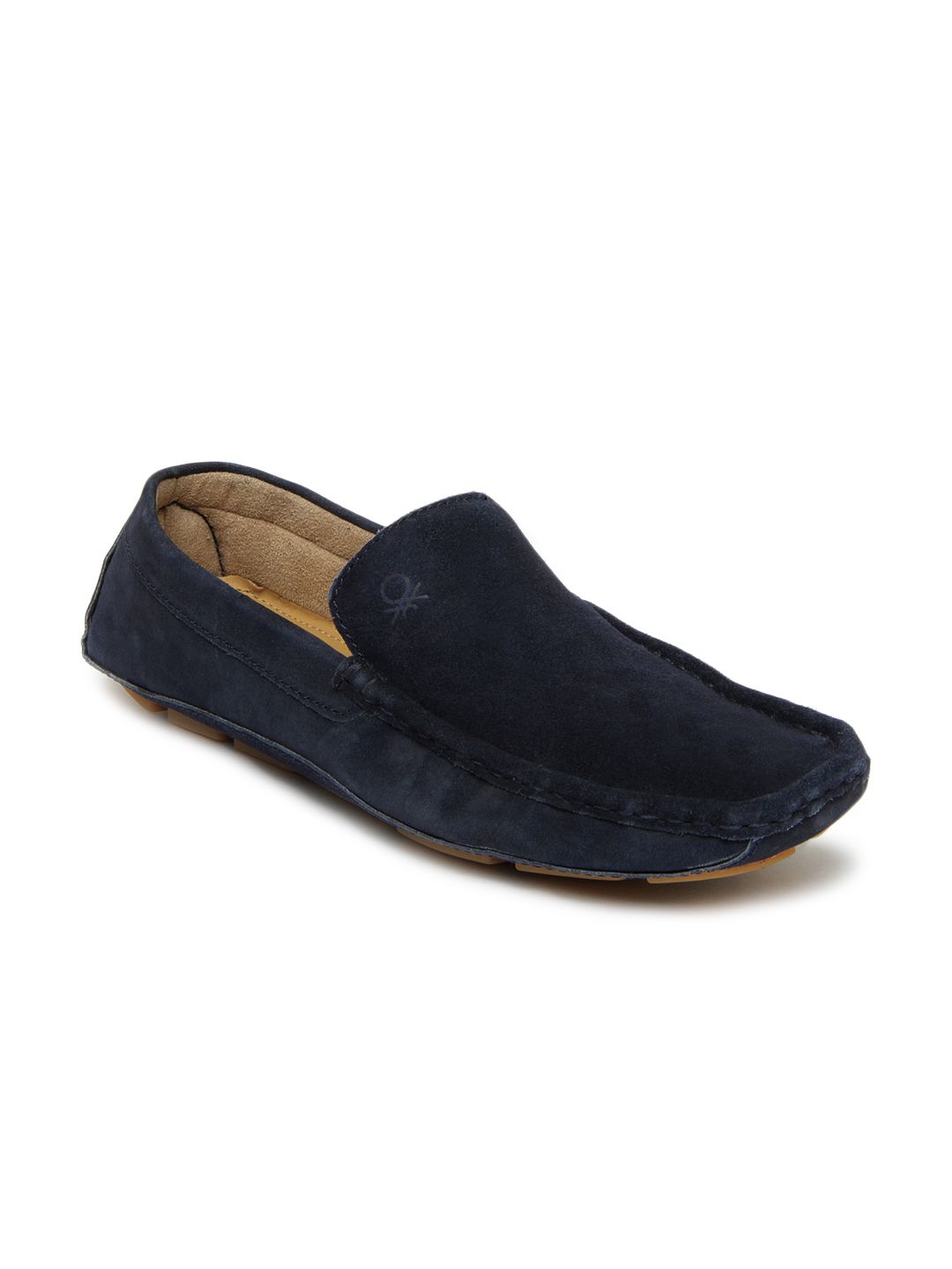 Buy United Colors Of Benetton Men Blue Suede Loafers - Casual Shoes for ...