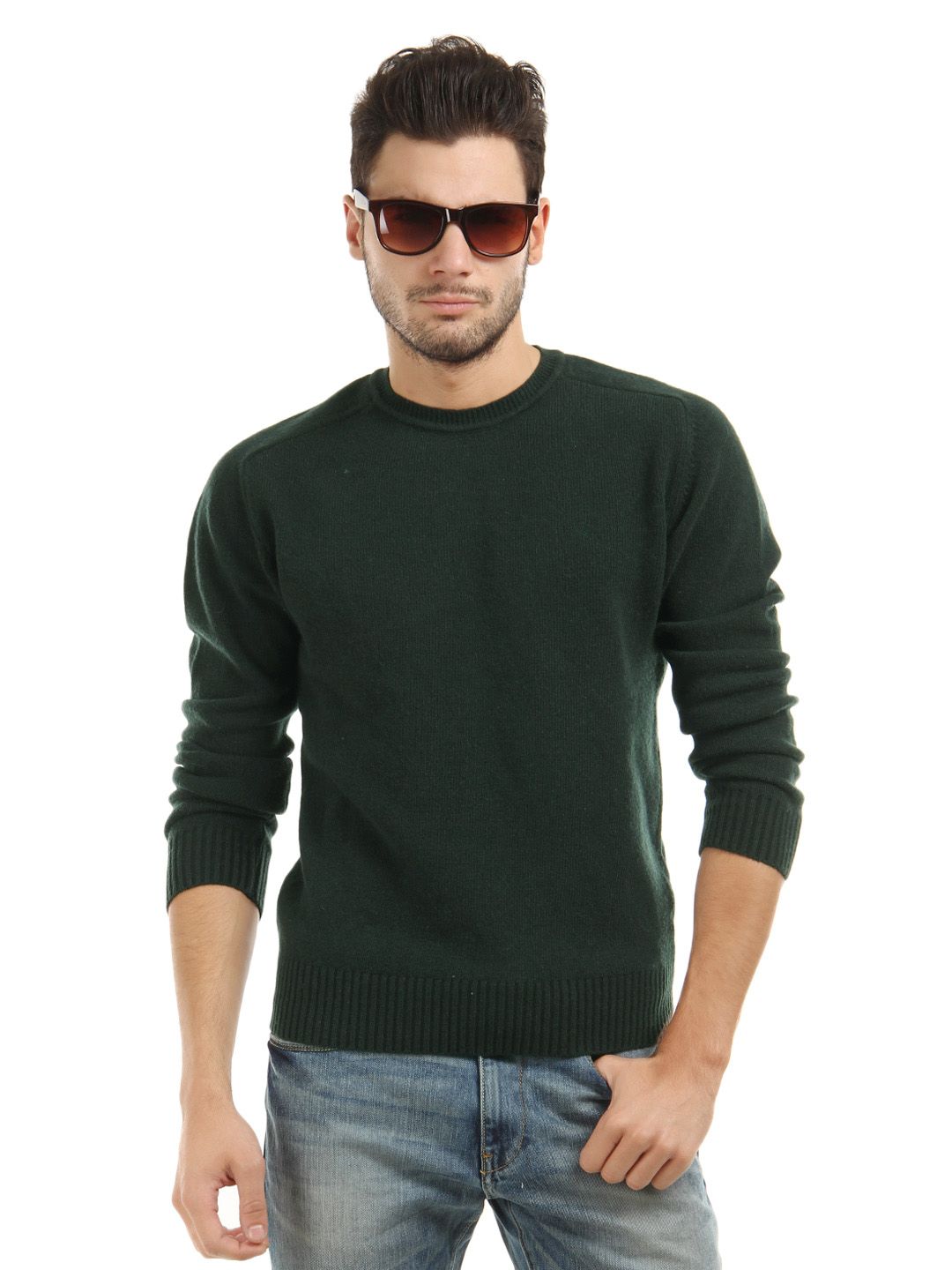 United Colors of Benetton Men Green Sweater