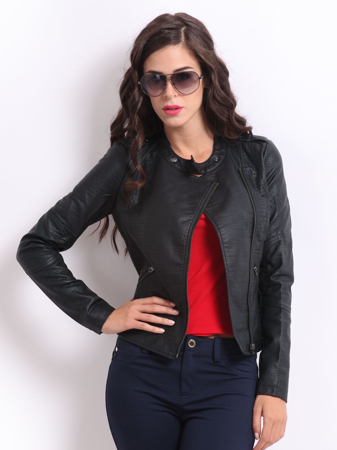 Vero Moda 10094034 Women Black Biker Jacket Best