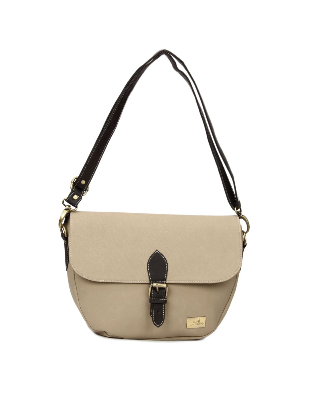 Yelloe Beige Easy To Handle Handbag