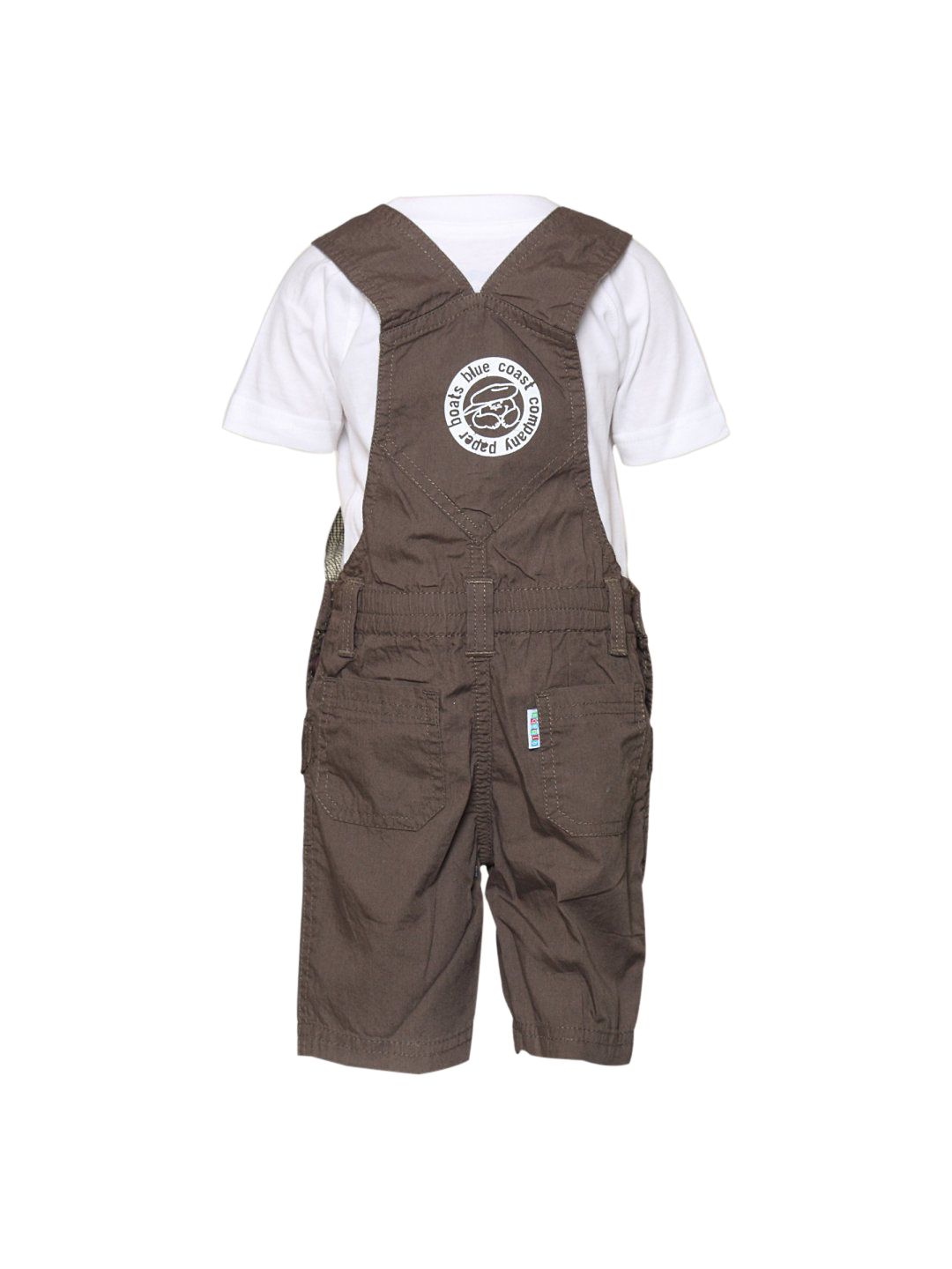 Gini and Jony Boy's Kalkin White Brown Kidswear