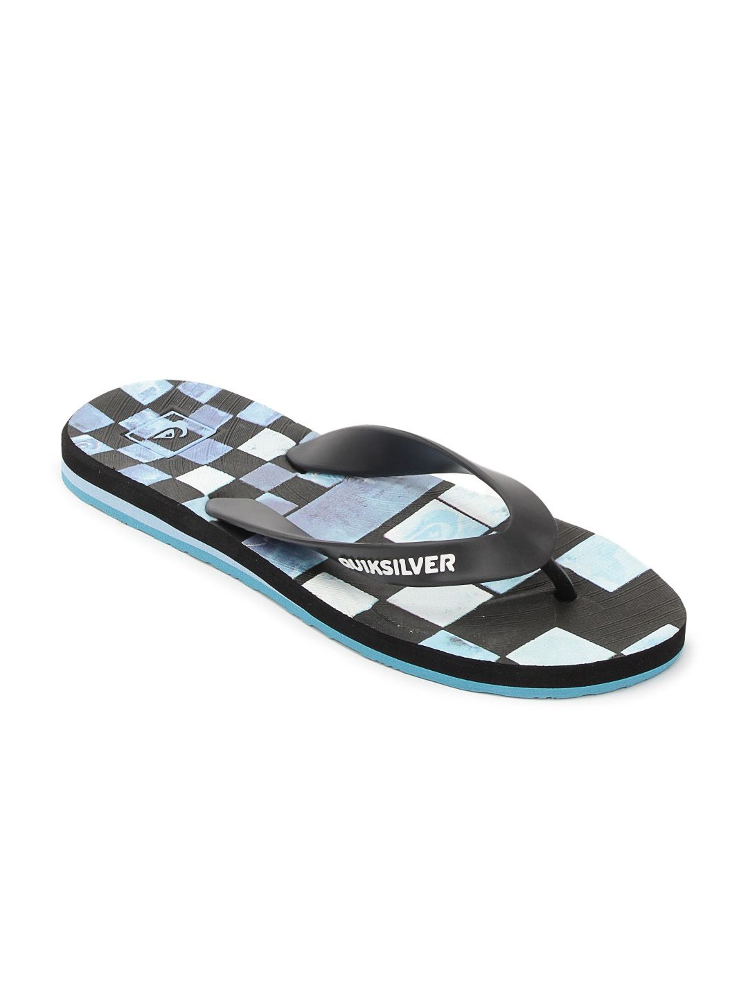 Quiksilver Men Black & Blue Flip Flops