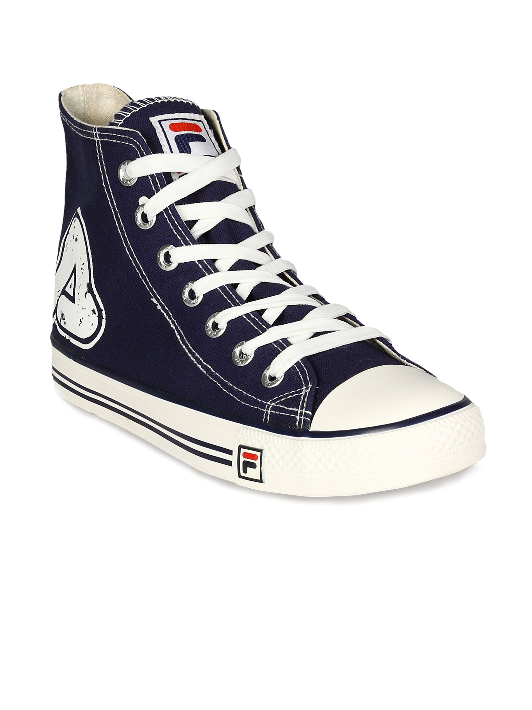 Fila Men's Fuel HI Black Navy Blue Shoe