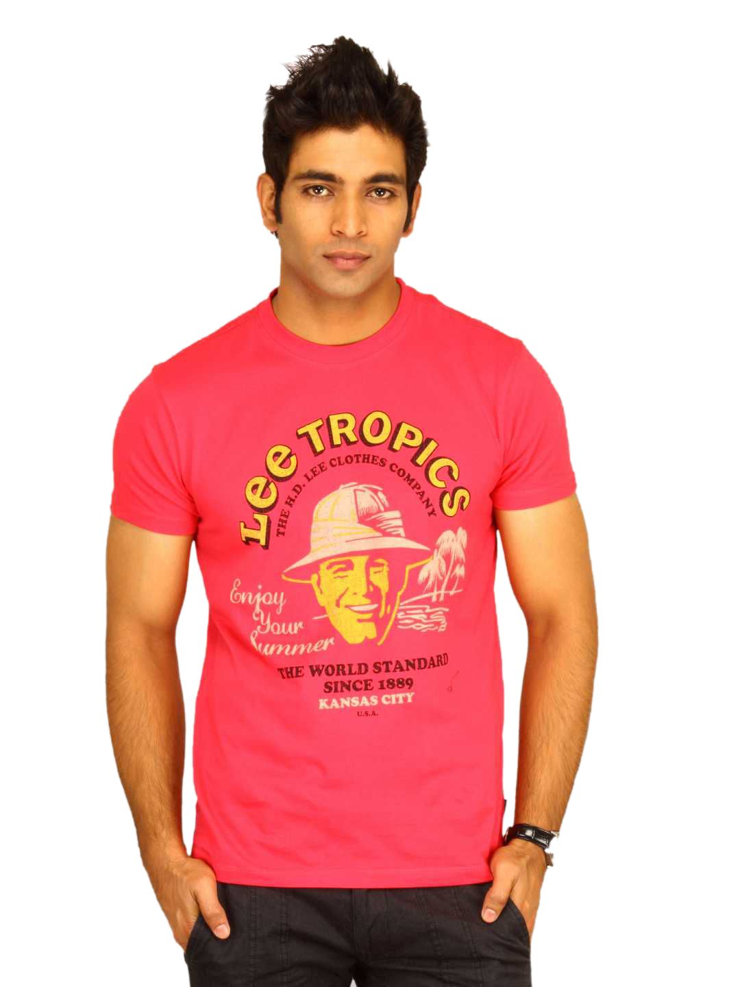 Lee Men's Panama Pink T-shirt