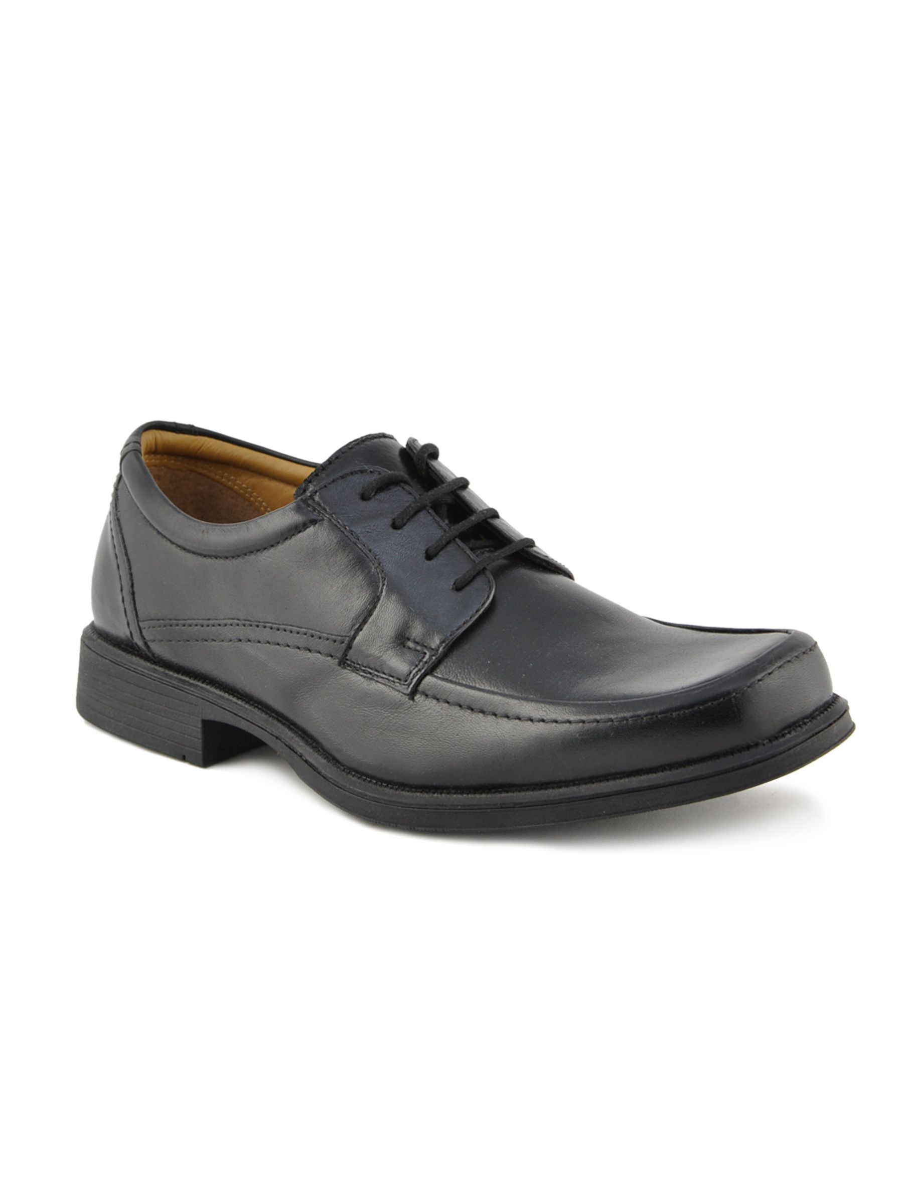 Clarks Men Hang Spring Leather Black Formal Shoes