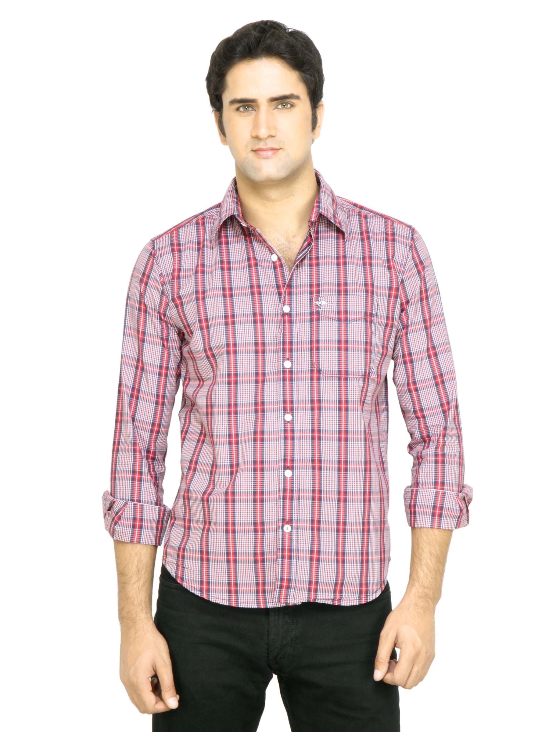 Highlander Men Check Red Shirt