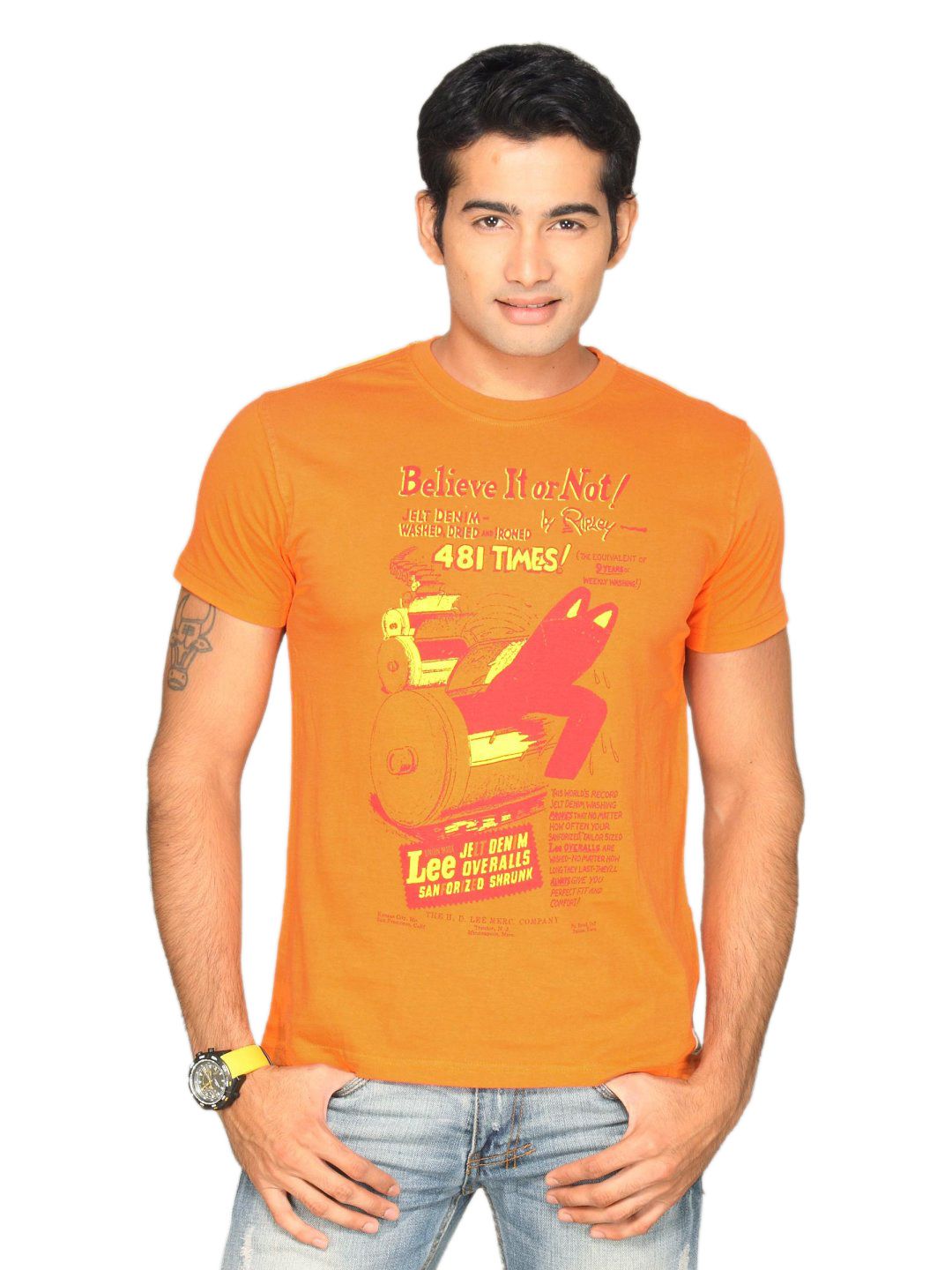 Lee Men's Believe Burnt Orange T-shirt