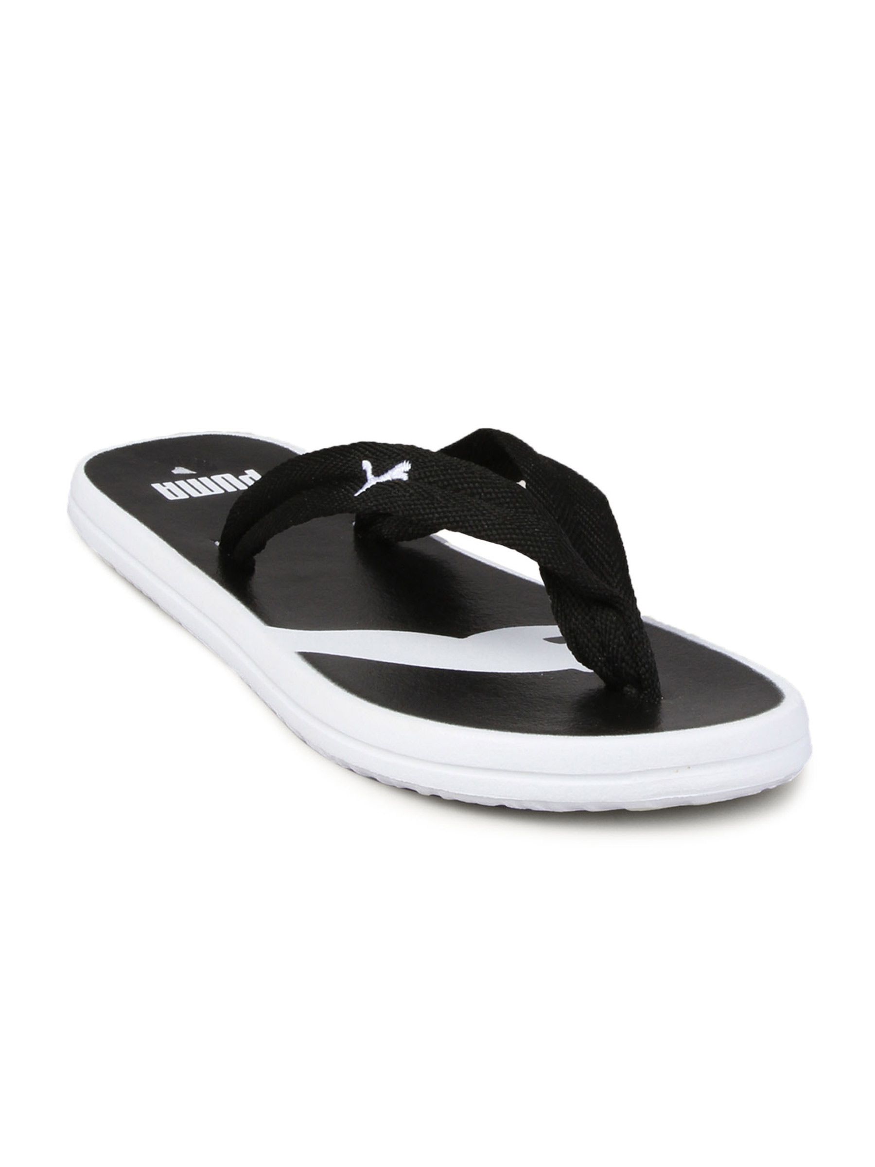 Puma Unisex Tropi Cat Black White Flip Flop