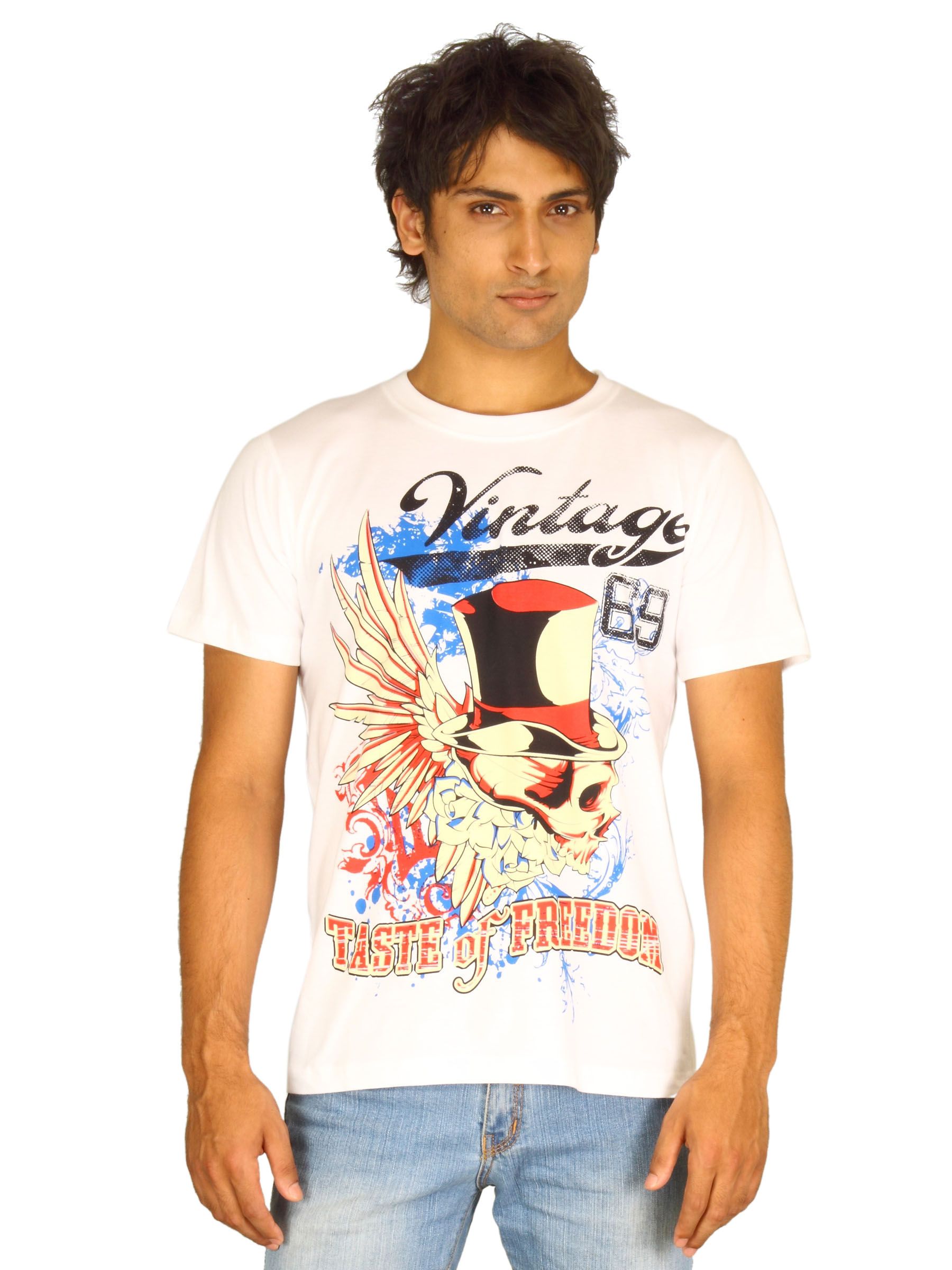 Guerrilla Men's Vintage White T-shirt