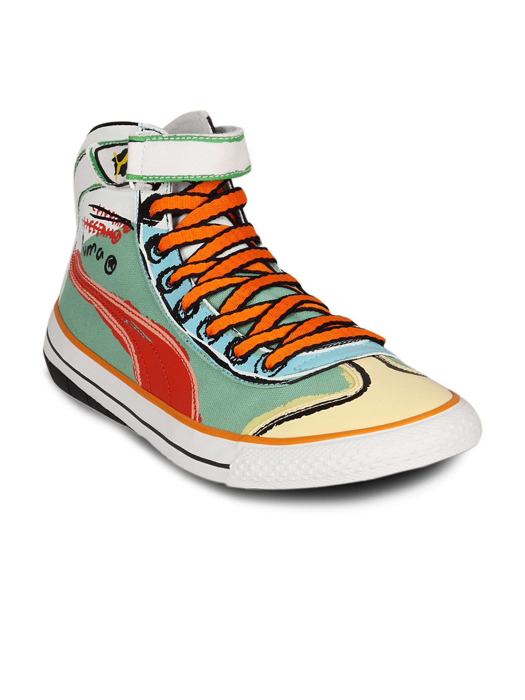Puma Unisex Lo Punk White Green Red Shoe