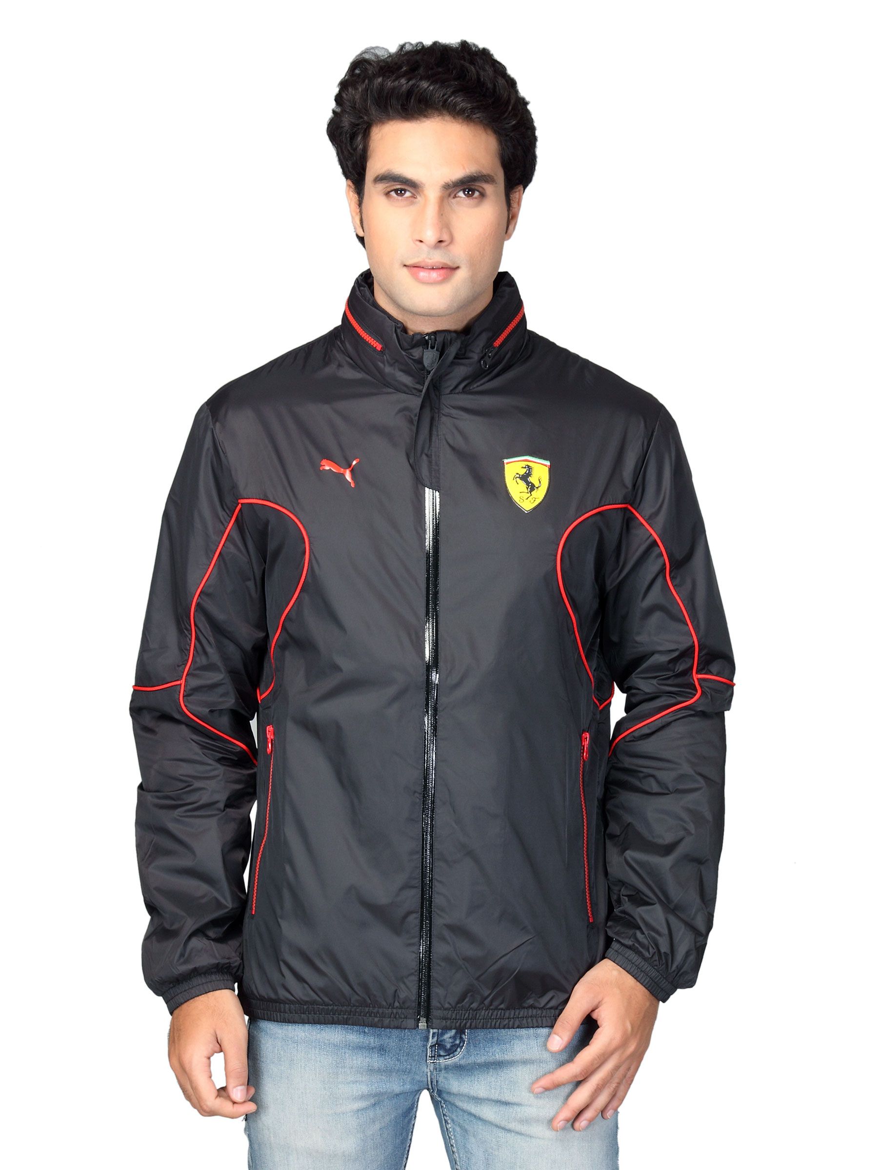 Puma Men Windbreaker Black Ferrari Jacket