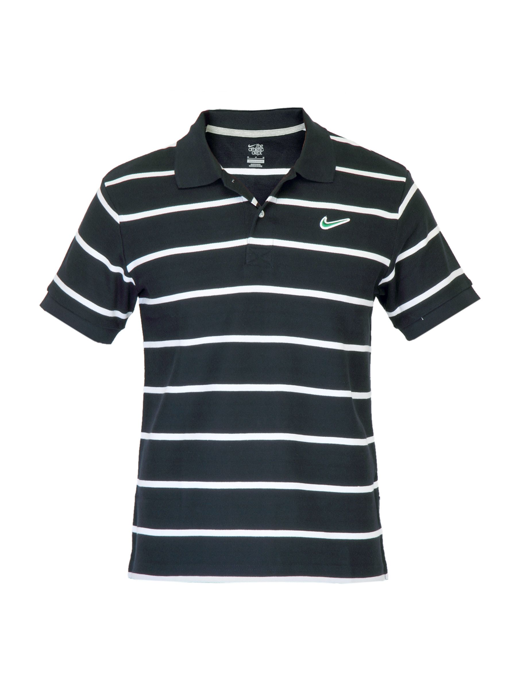Nike Men Pique Navy Blue T-shirt