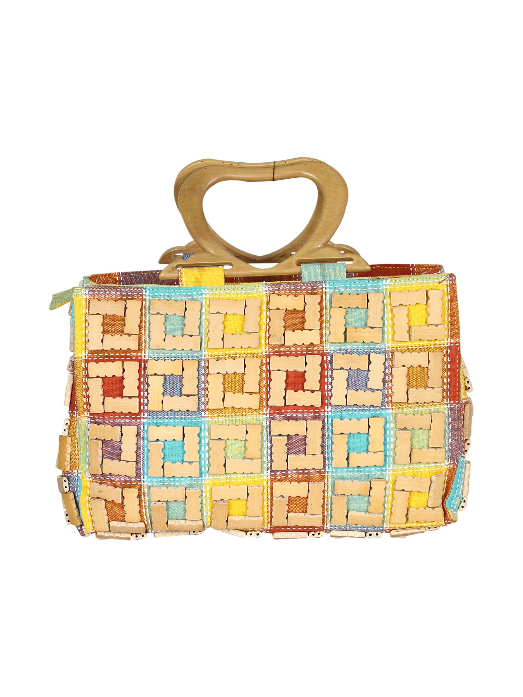 Murcia Women Checked Purse Multi Handbags