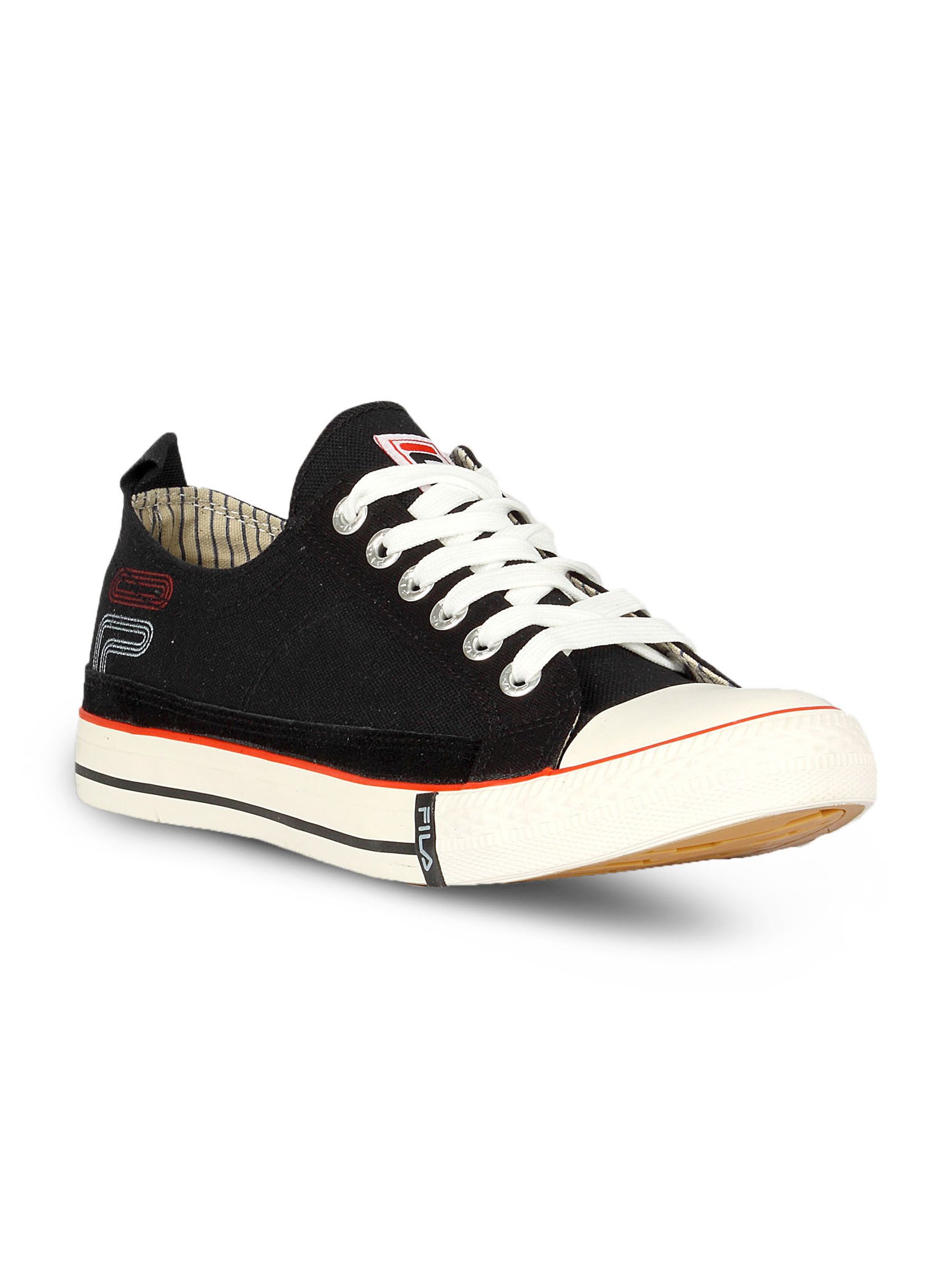 Fila Men's Maverick Low Black Red Canvas Shoe