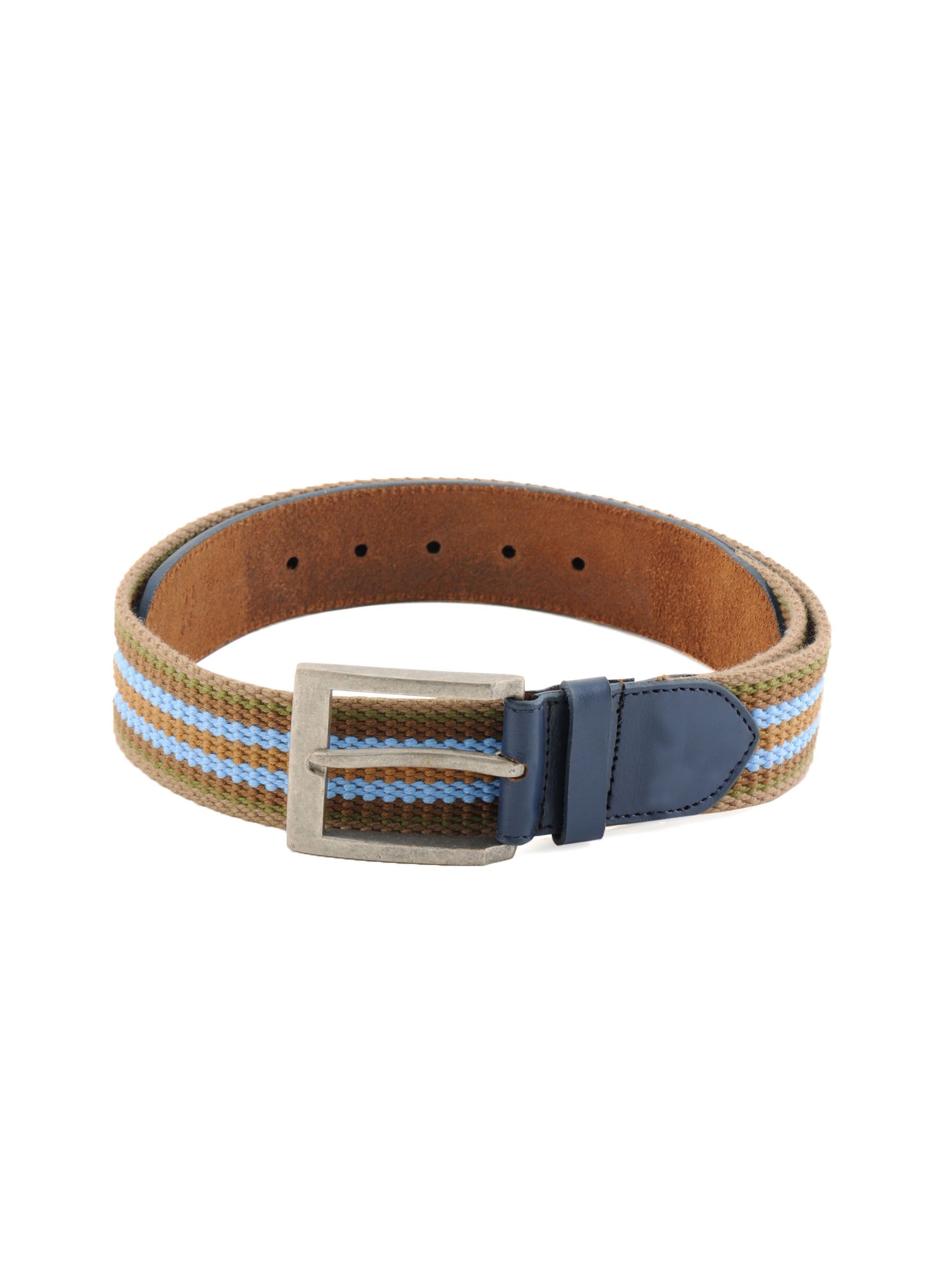 New Hide Men Canvas Multi Colour Belt
