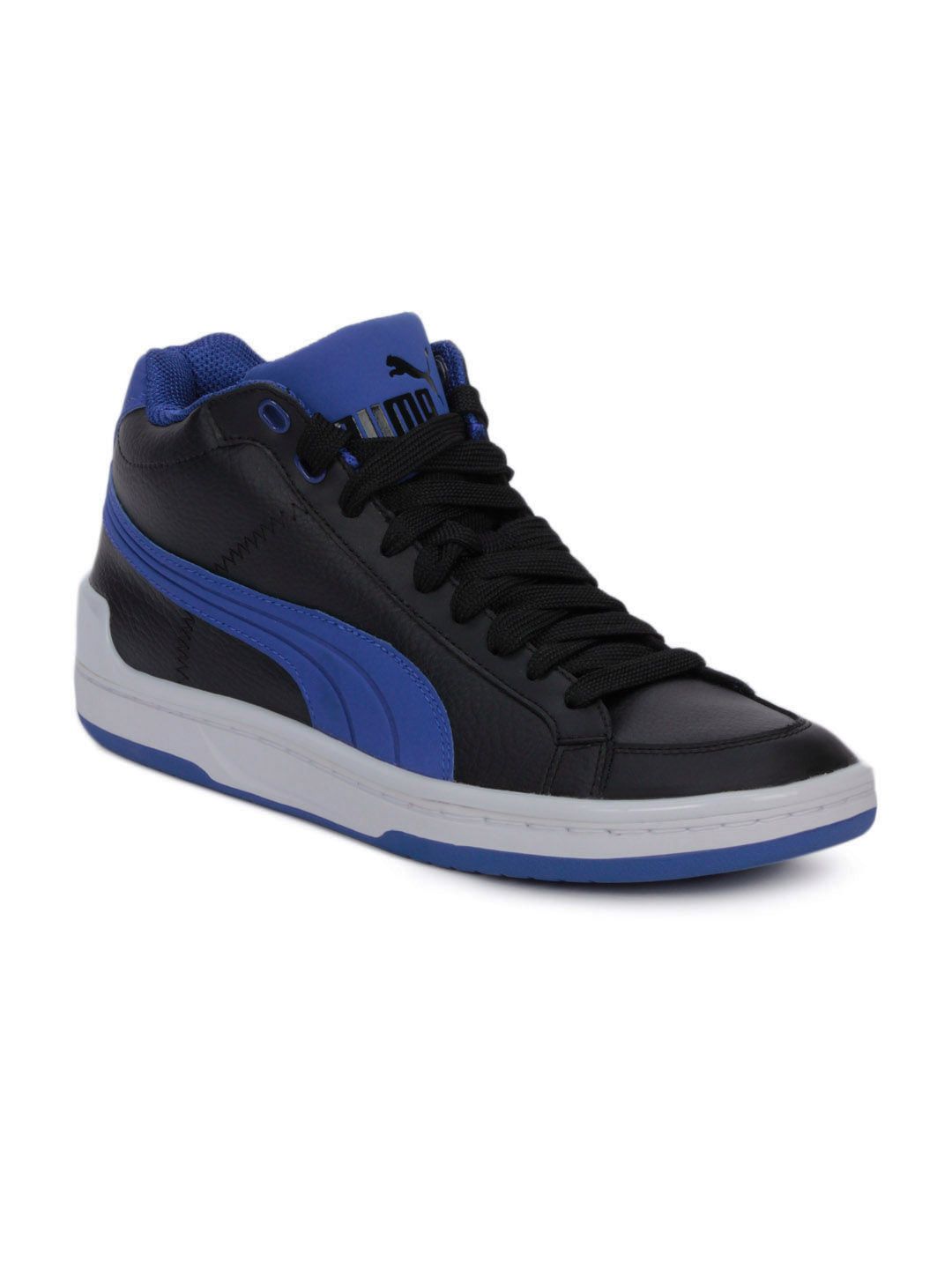 Puma Men Mid Evo Leather Black Casual Shoes