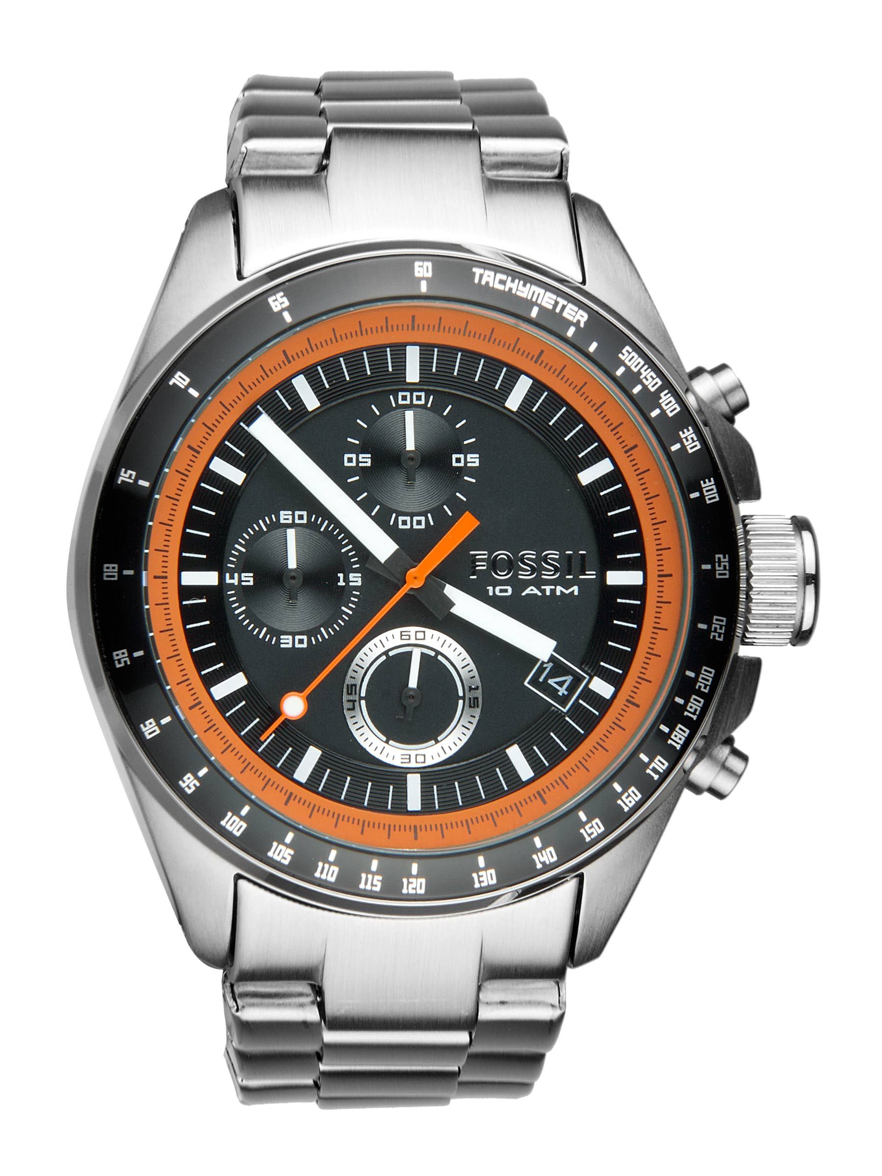 Fossil Men Black Dial Chronograph Watch CH2673