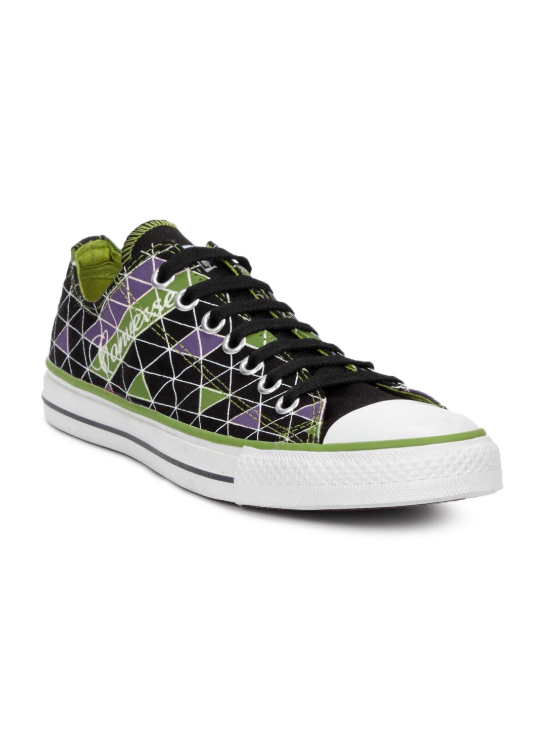 Converse Unisex Printed Black Shoes