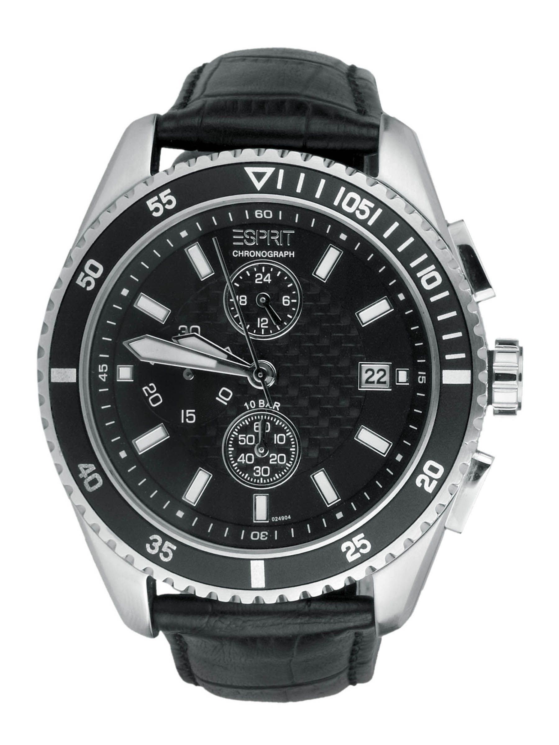 Esprit Men Velocity Chrono Black Steel Watches