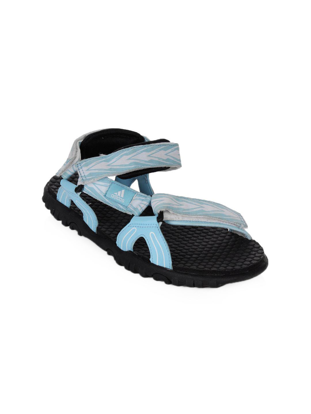 ADIDAS Women Feather Black & Blue Sandals