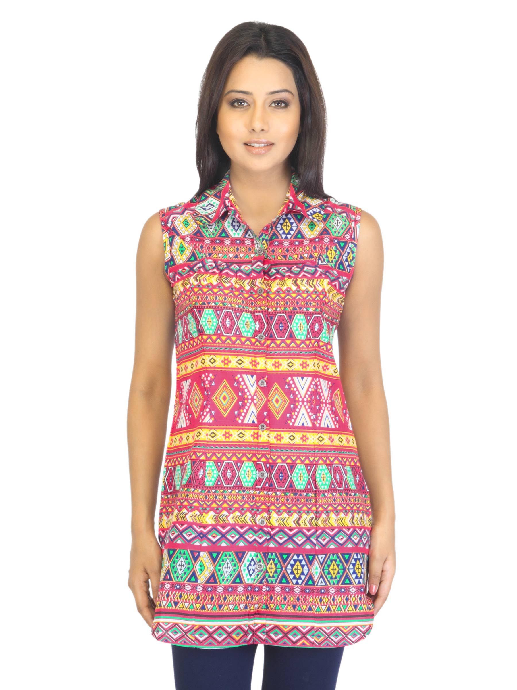 BIBA Women Printed Multi Coloured Kurta