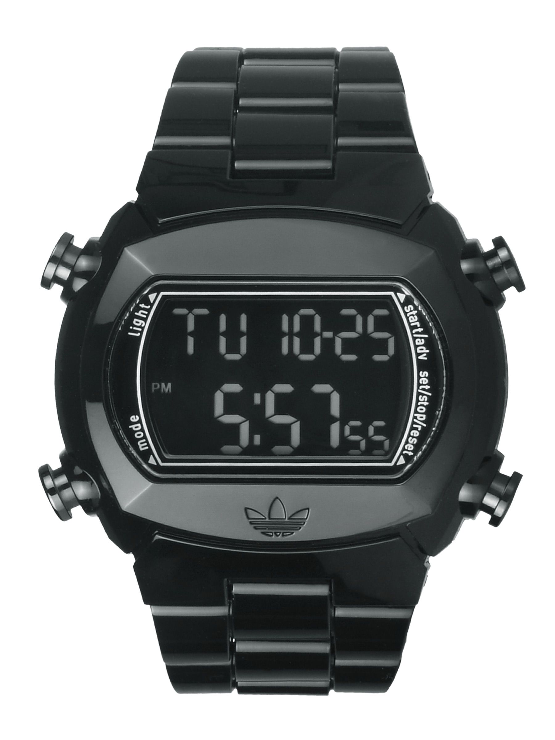 ADIDAS Unisex Black Strap Black Watches