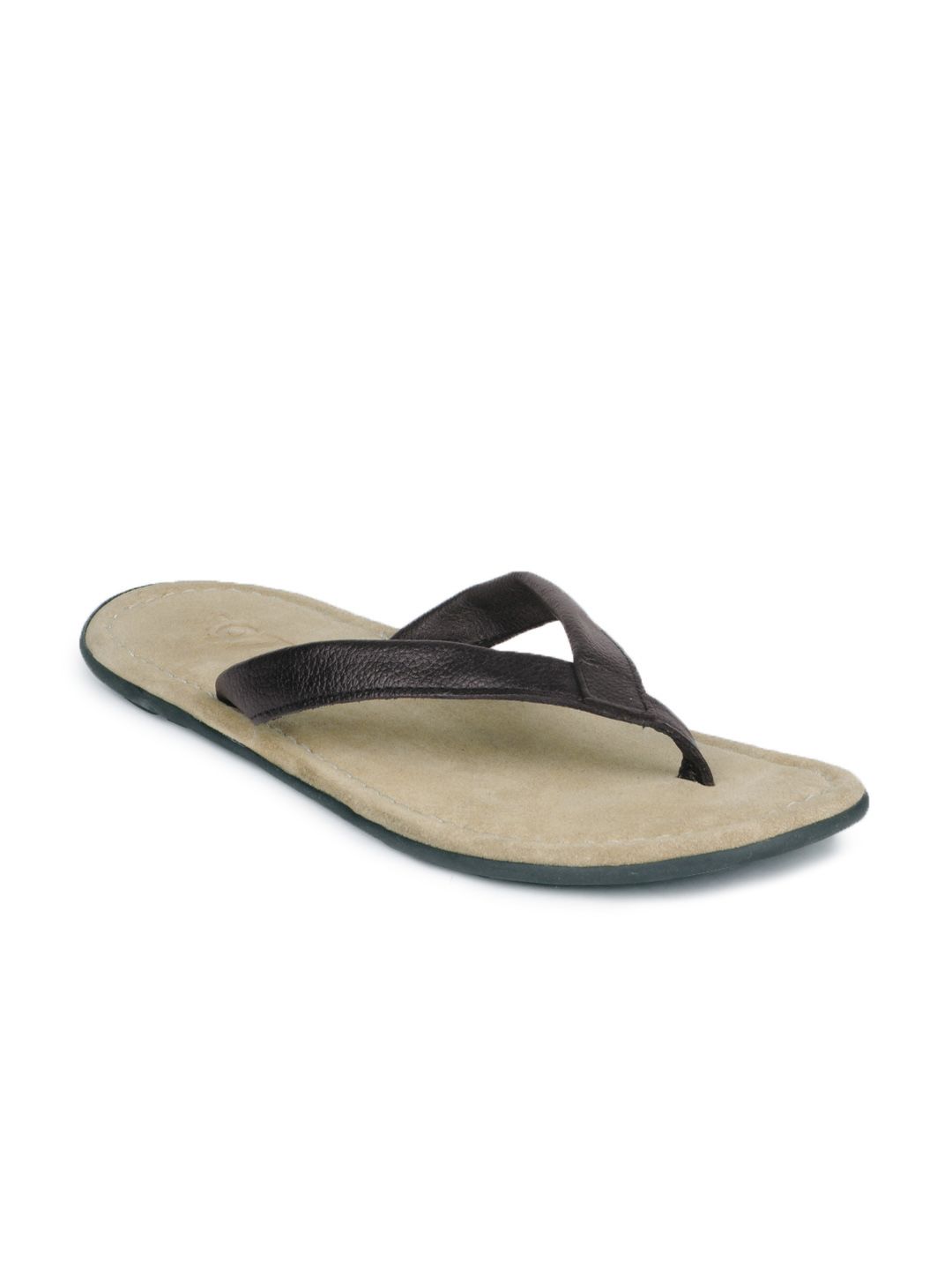 Estd. 1977 Men Beige & Black Sandals