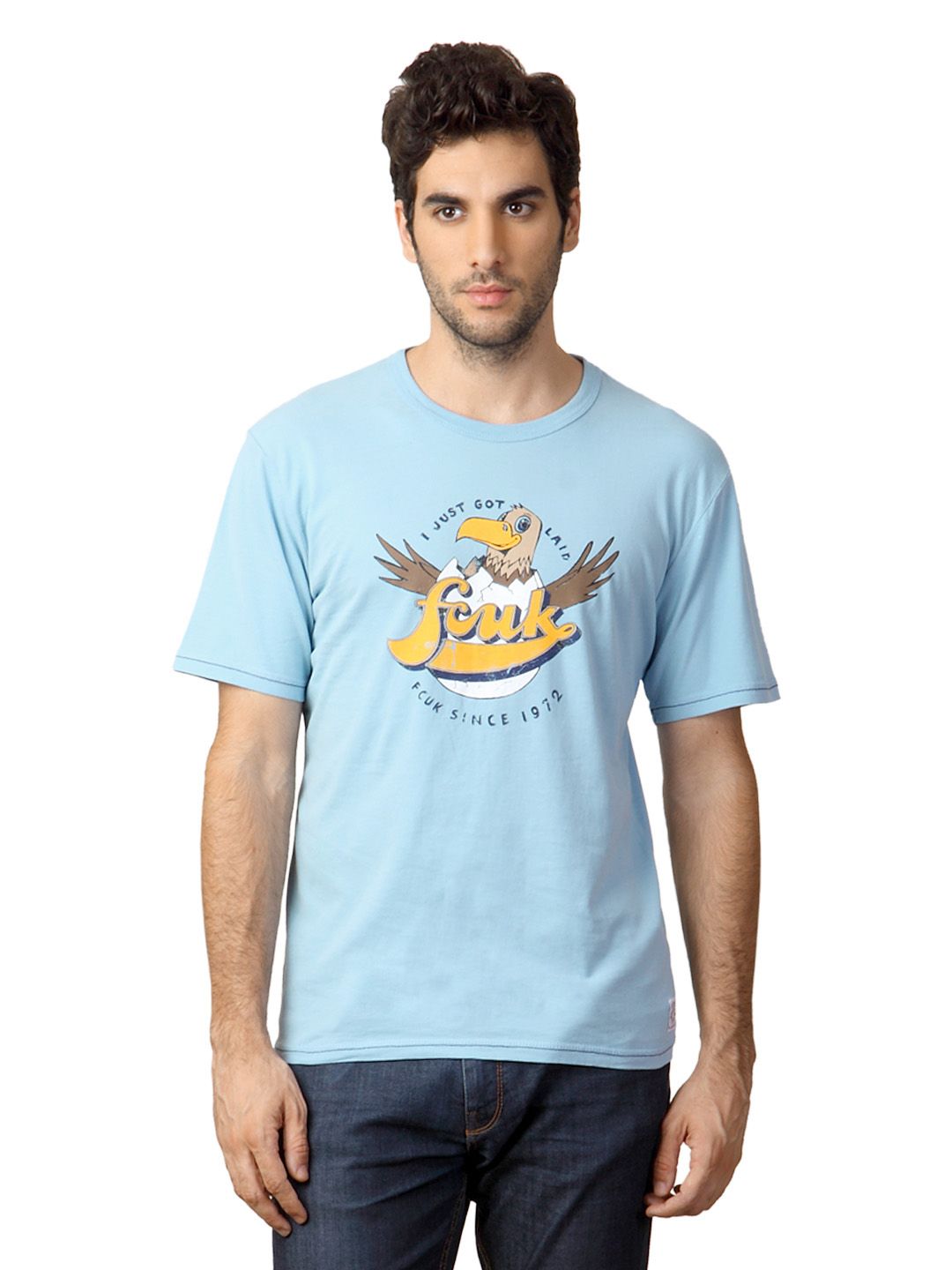 French Connection Men Blue T-shirt