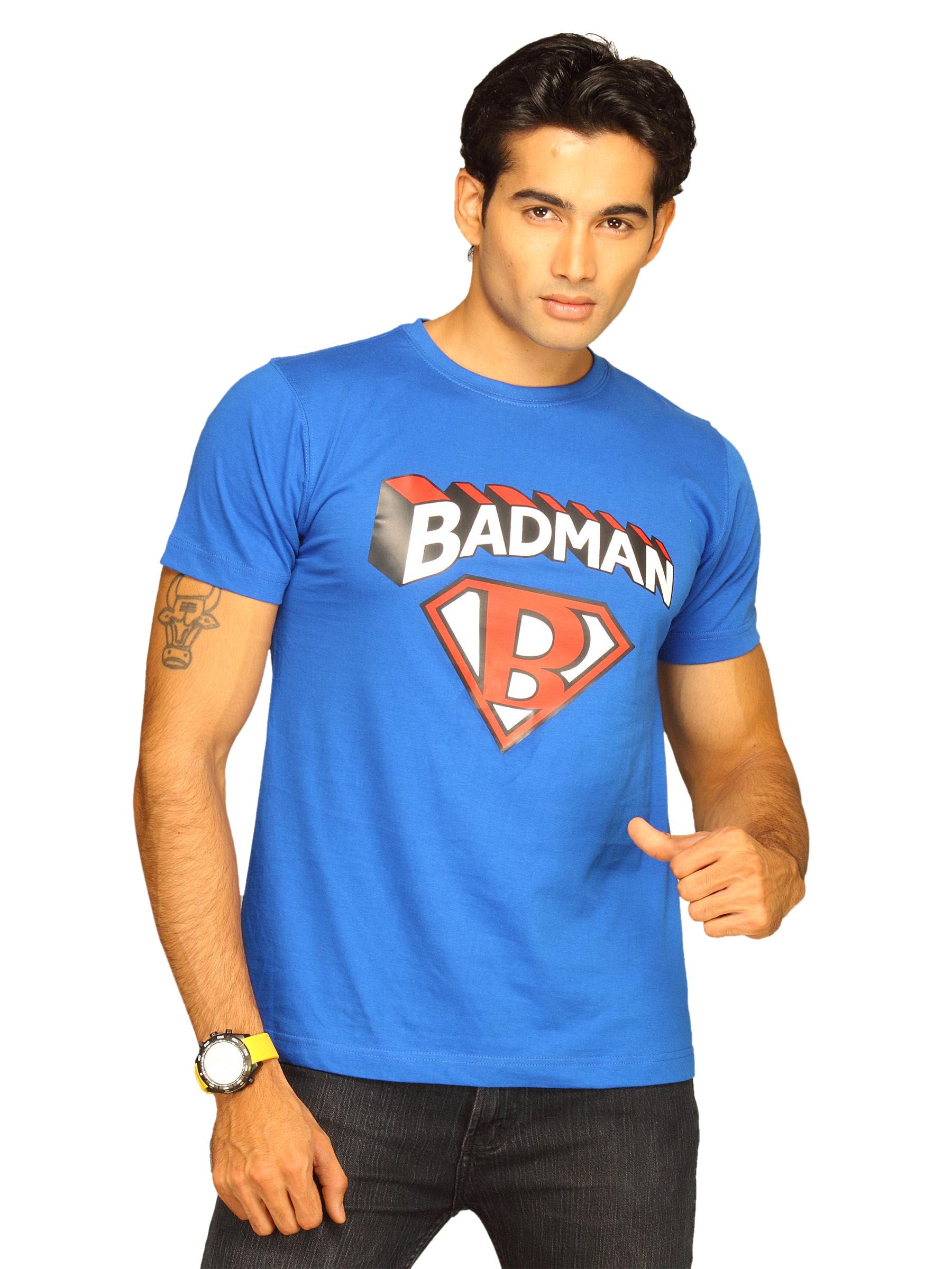 Inkfruit Men's Bad Man Blue T-Shirt