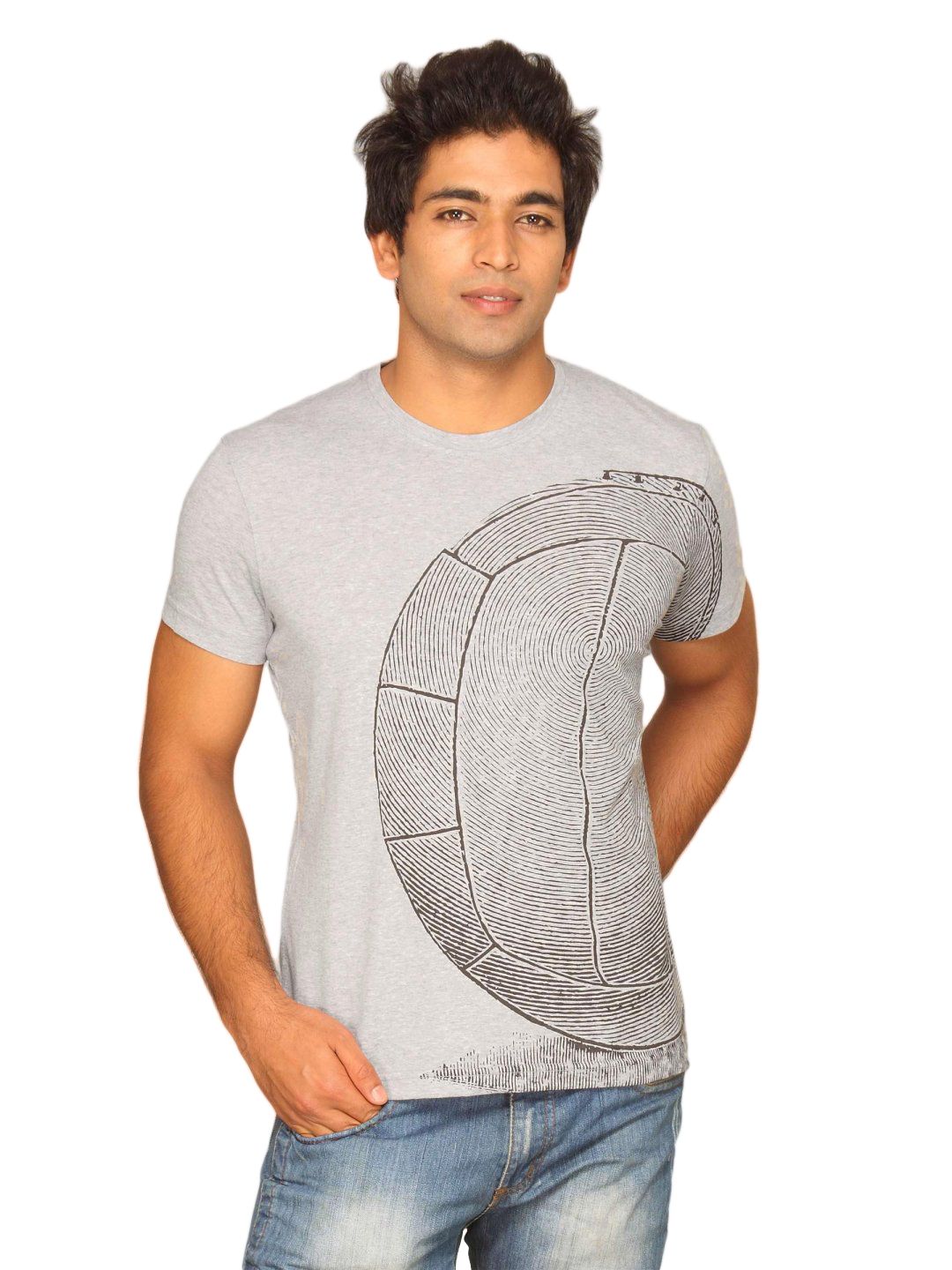 UCB Men's Benetton Football Grey T-shirt