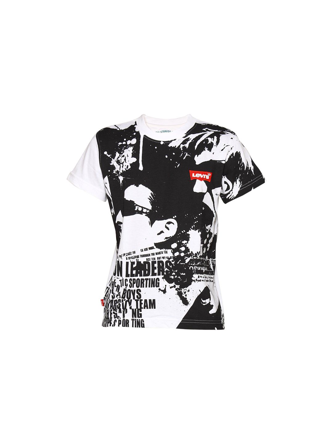 Levis Kids Boy's Dean White Black Kidswear