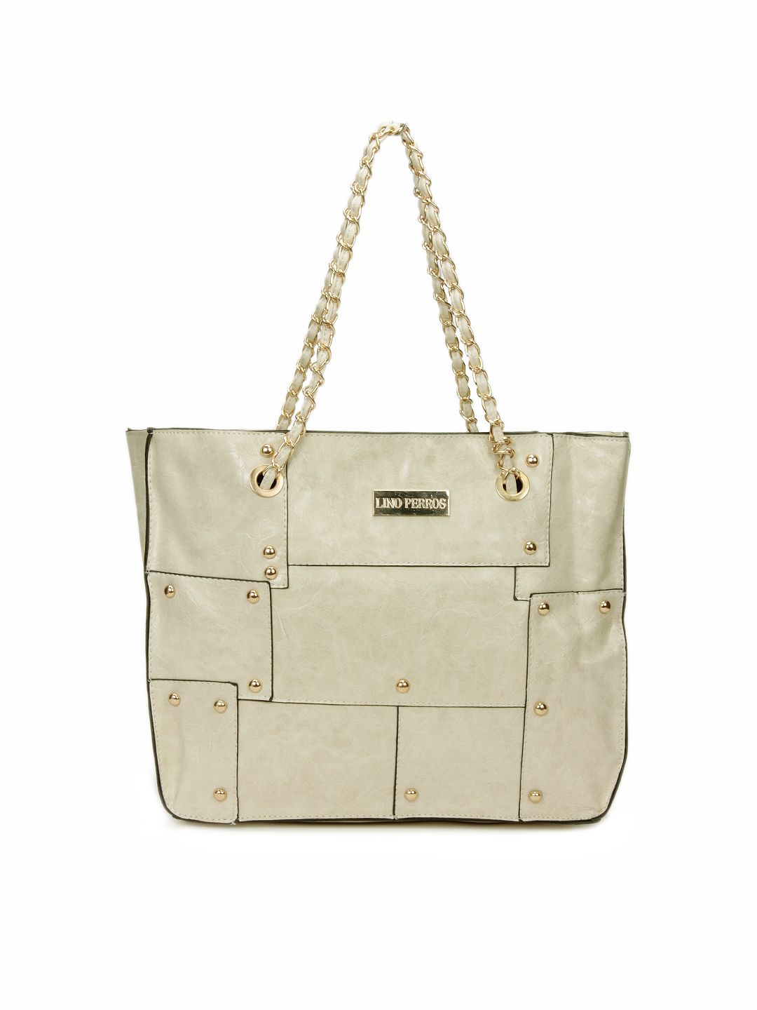 Lino Perros Women Leatherette Off White Handbag