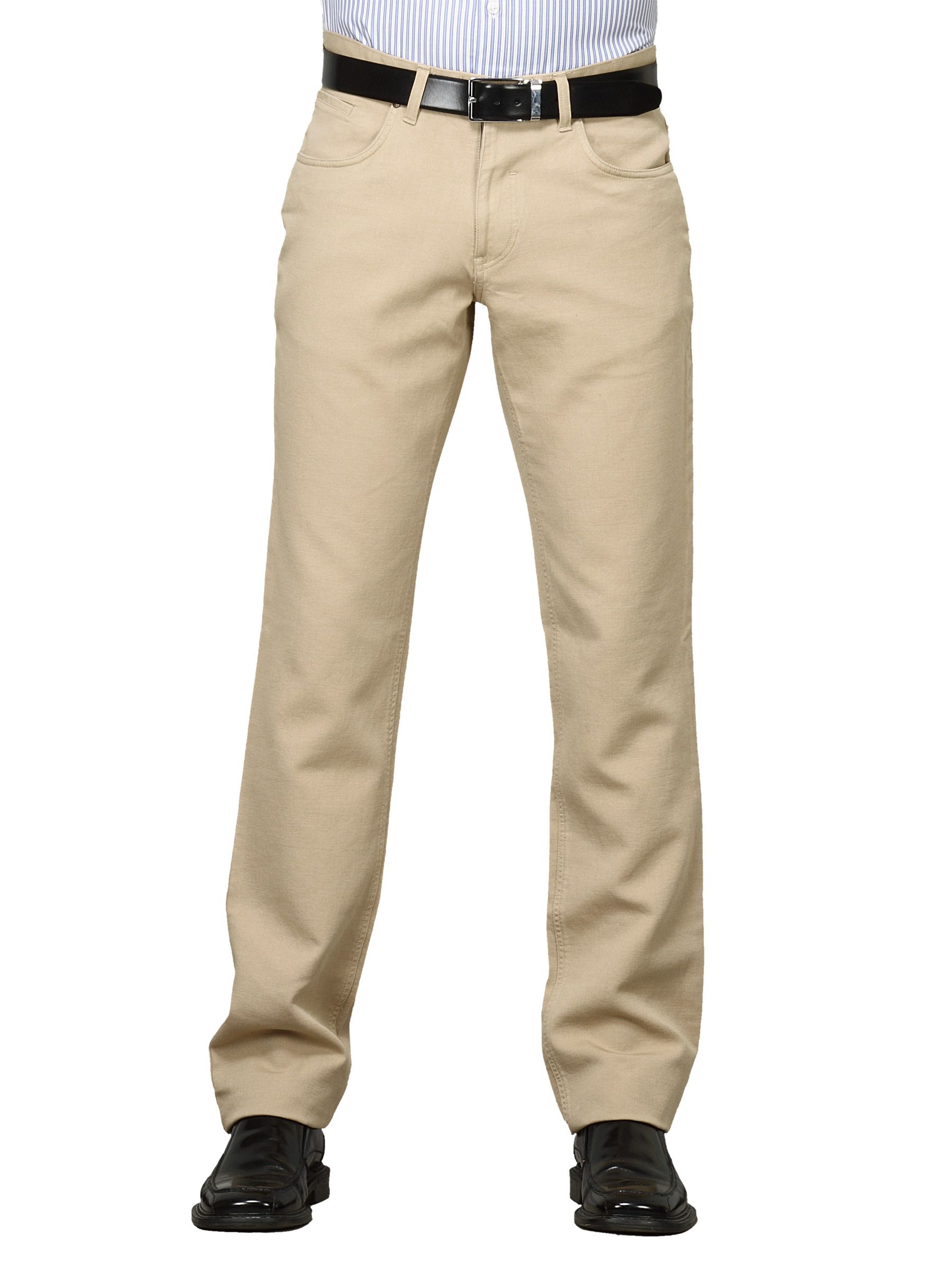 Scullers Men Scul Beige Trousers