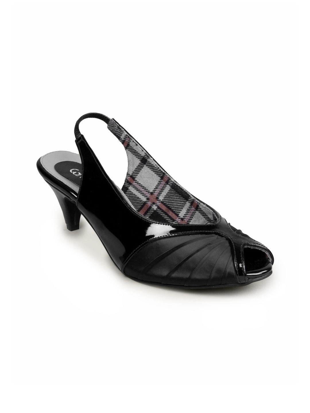Catwalk Women Corporate Leather Black Heels