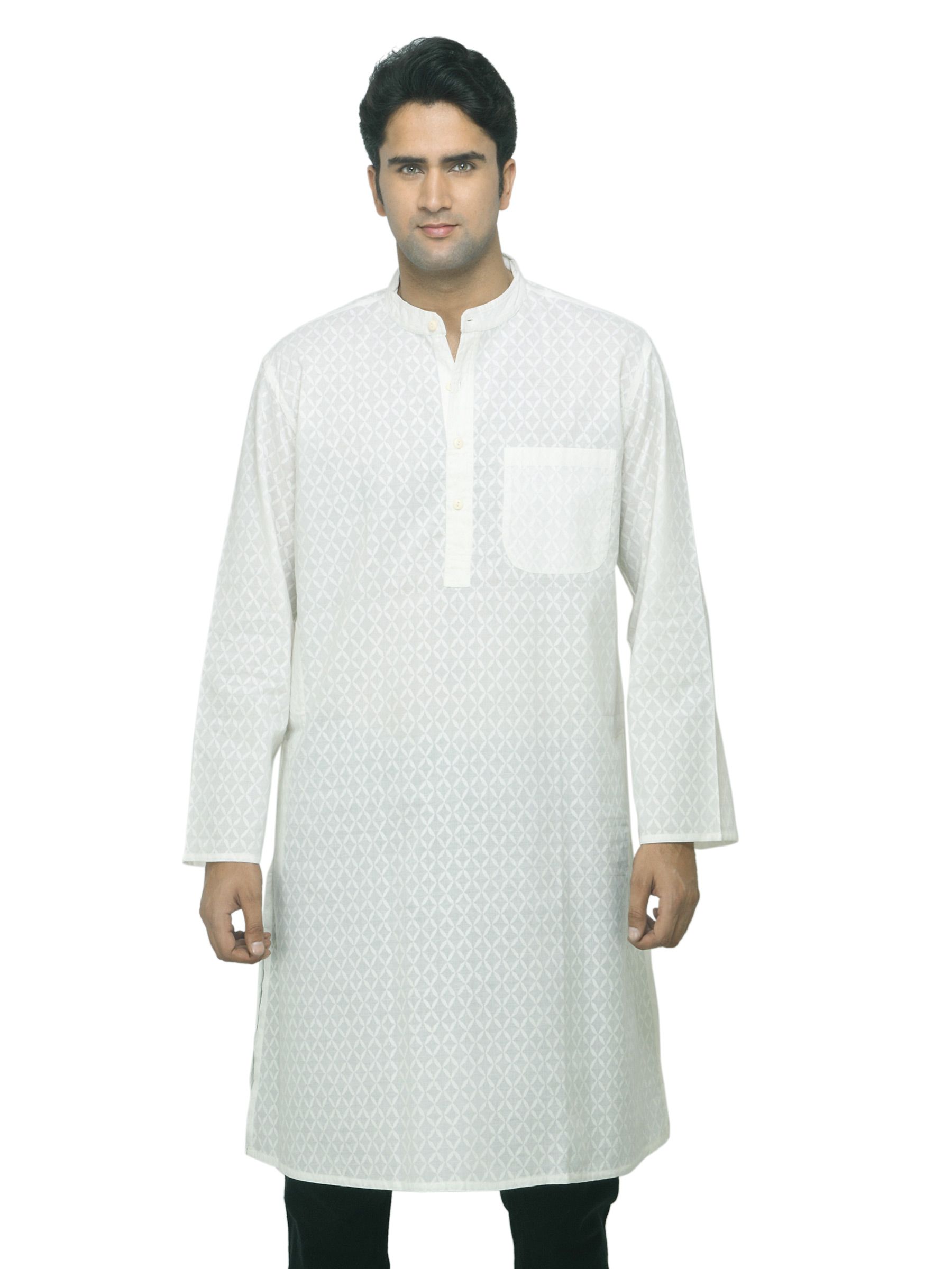 Fabindia Men White Kurta