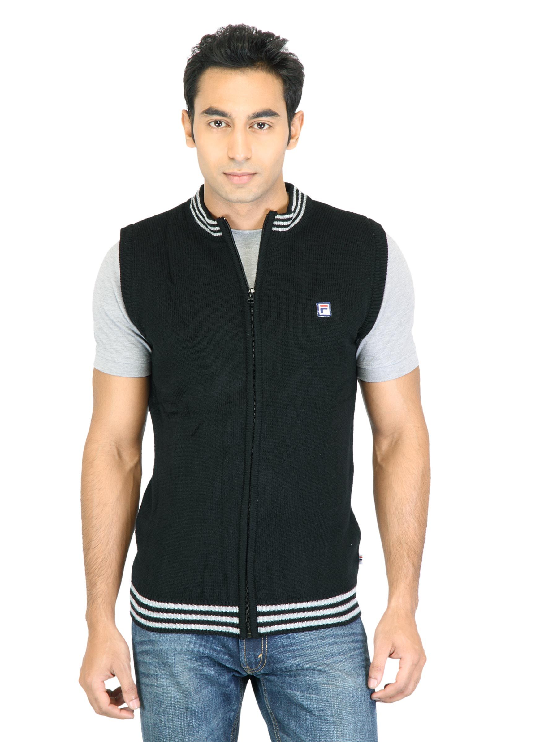 Fila Men AbeII Black Sweater