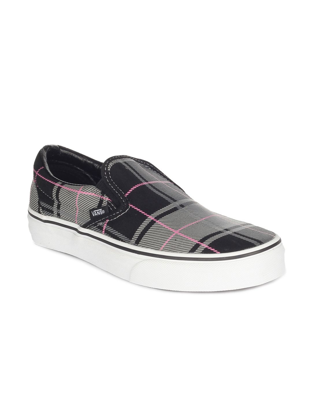Vans Unisex Black & Grey Classic Shoes