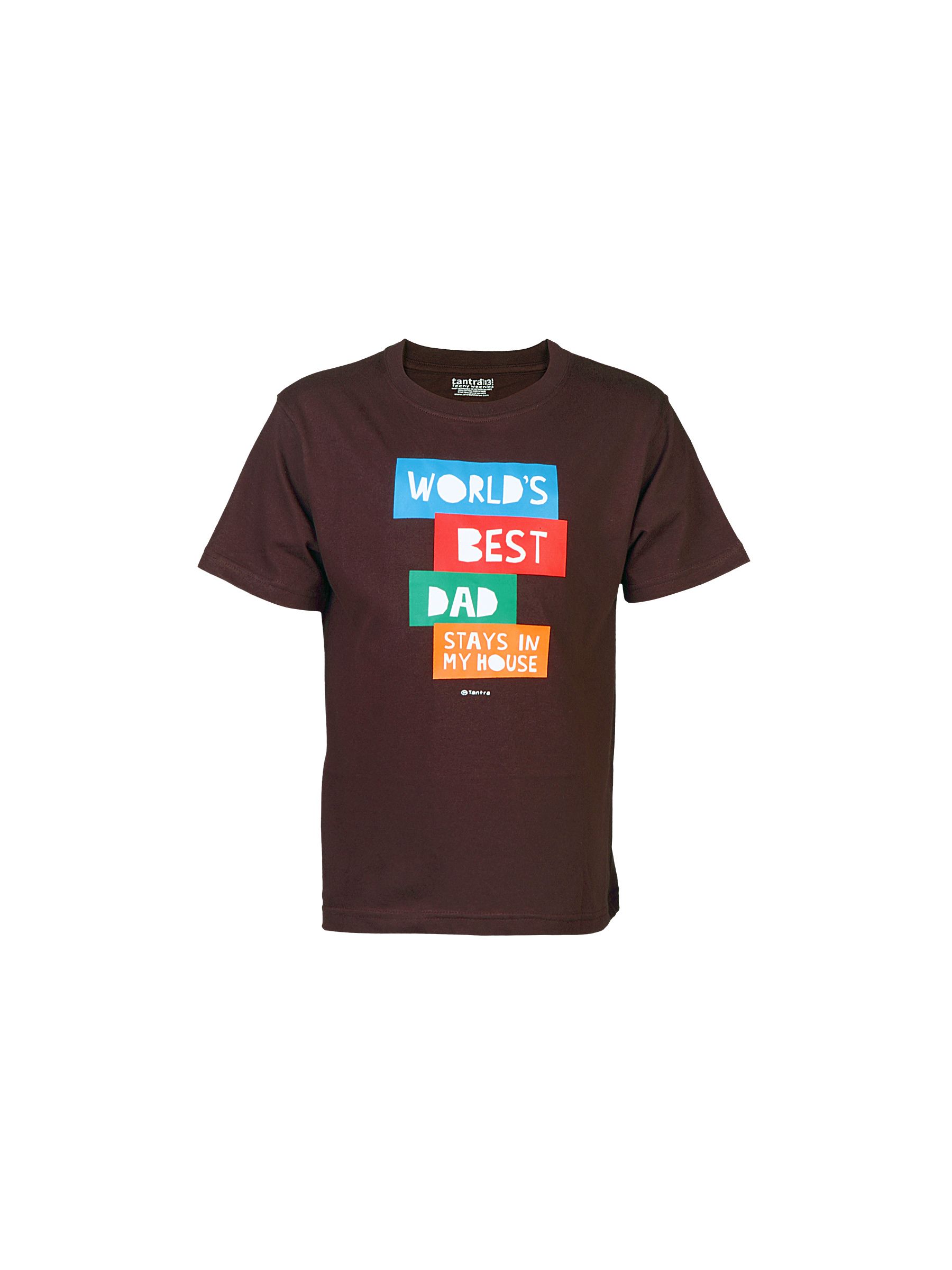 Tantra Unisex Printed Brown Tshirts