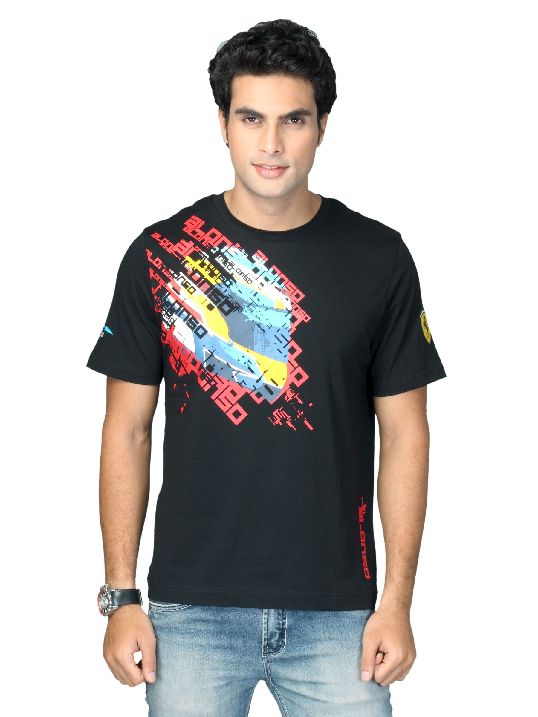 Puma Men's Alonso Lifestyle Black T-shirt