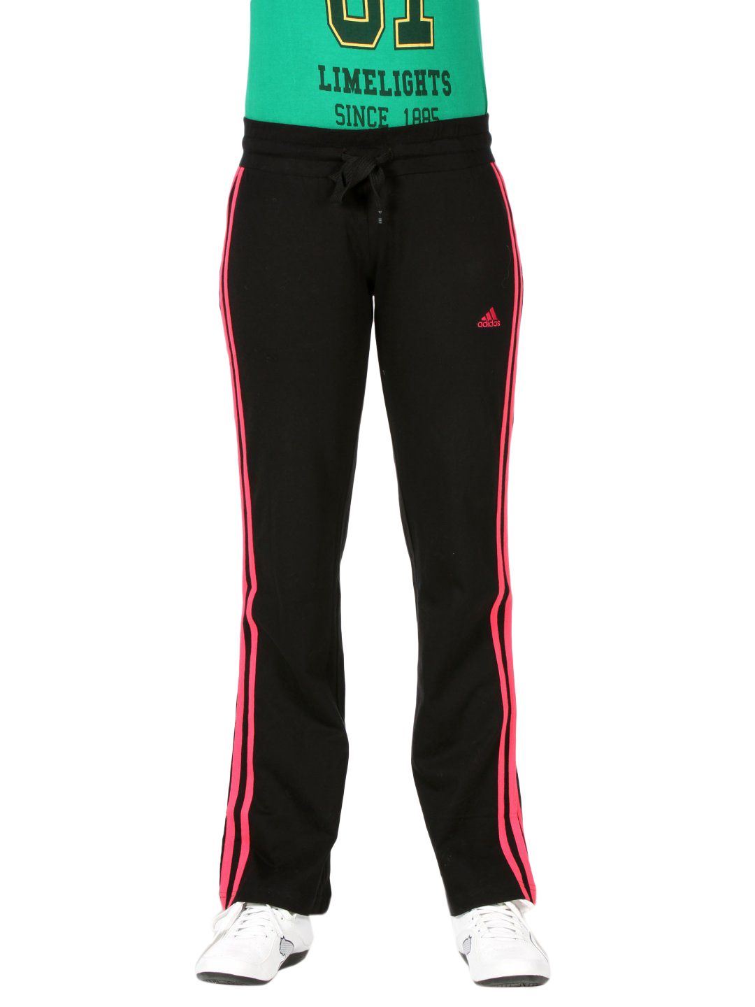 ADIDAS Women Stripe Black Track Pant