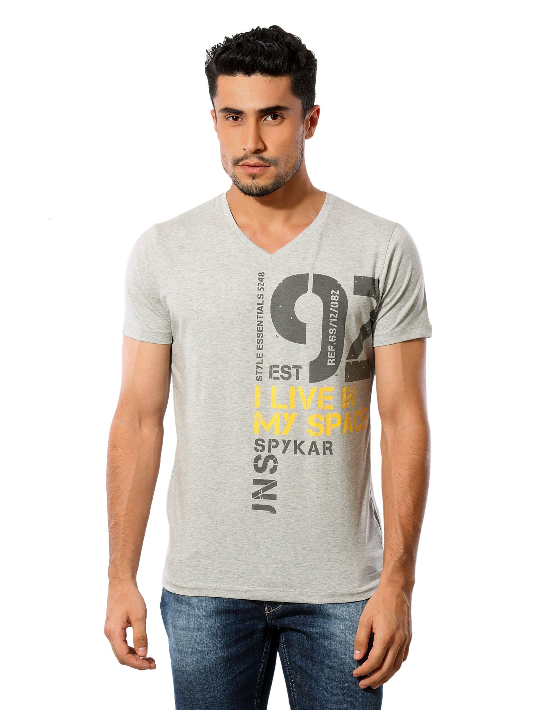 Spykar Men Cult Grey T-shirt