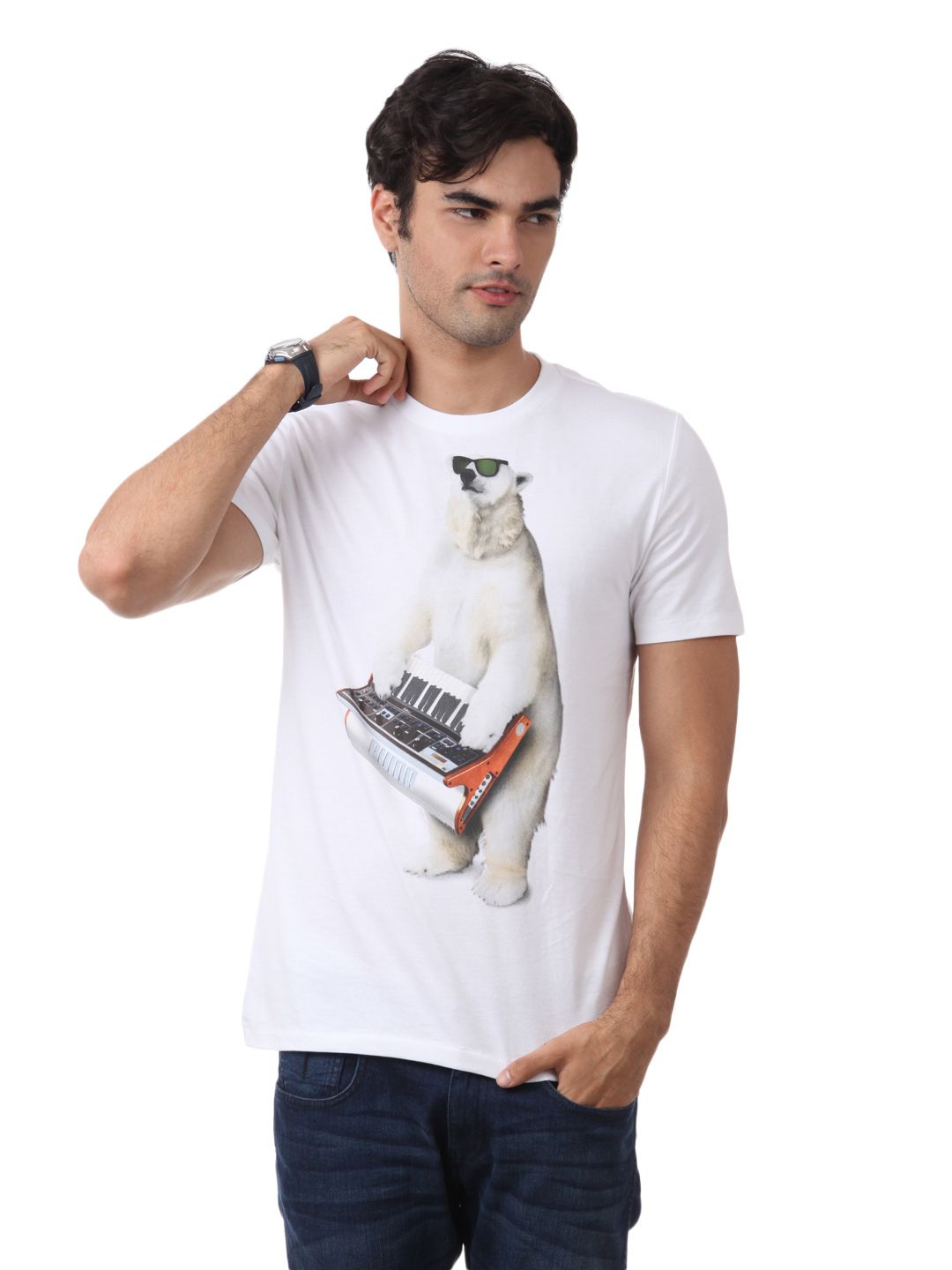 Puma Men White T-shirt
