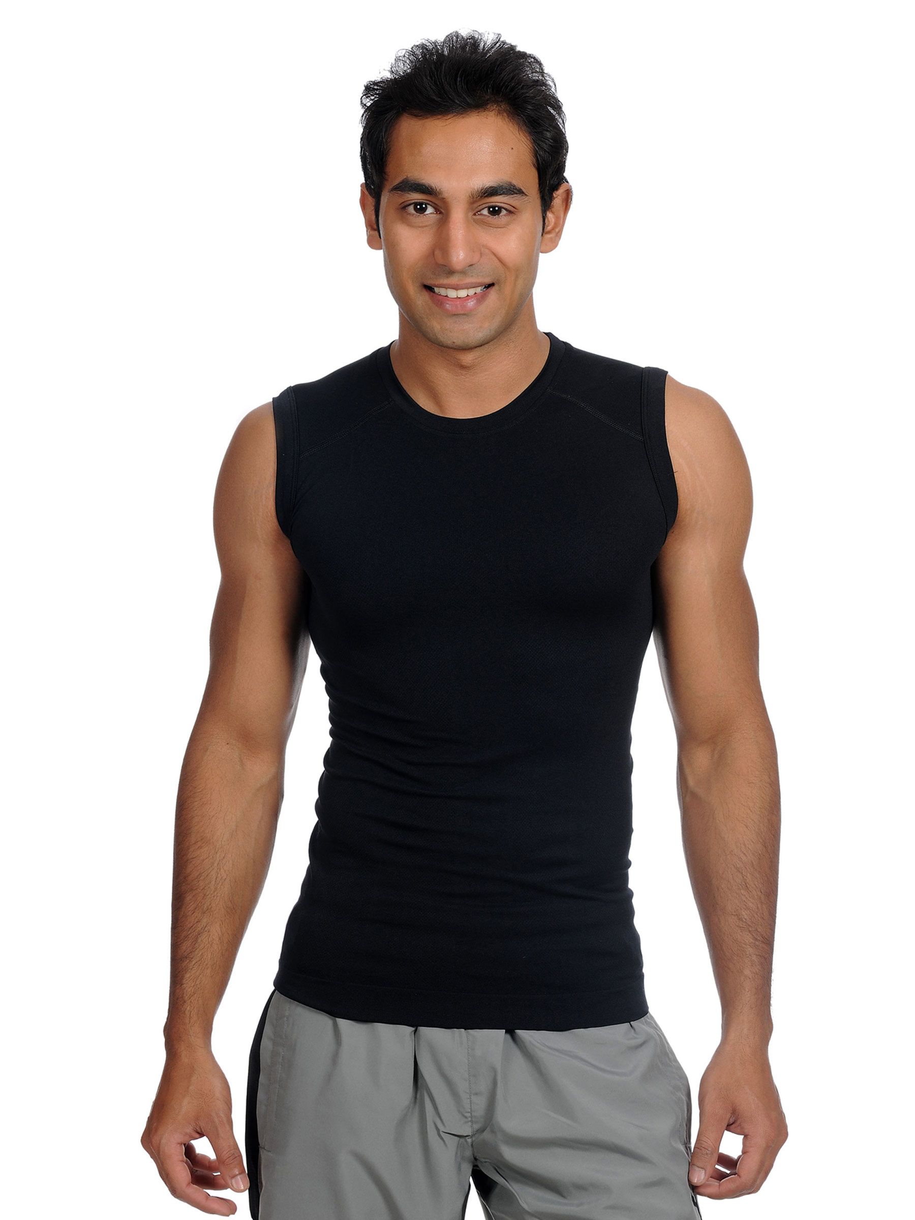 Domyos Mens Compression Black T-shirt