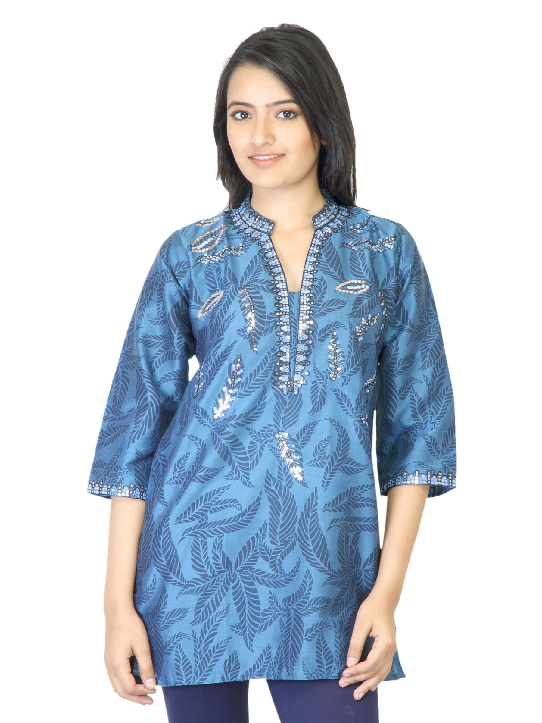 Aneri Women Ashna Blue Kurta