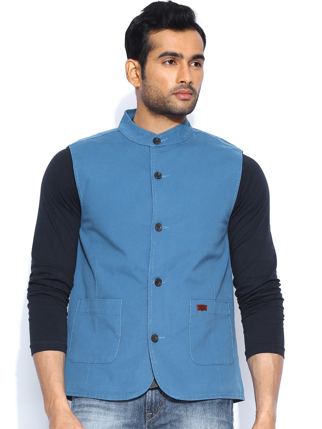 Levi S Jackets India In At Best Levis Blue Nehru Jacket