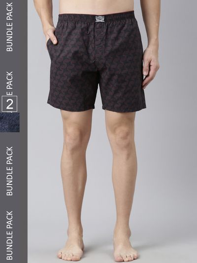 Code Soft Com Price History of Levis Men Pack of 2 Printed Cotton Woven Soft Boxer ...