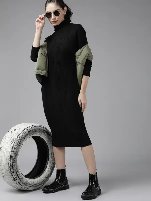 sachin and babi light blue dress Sweater Dress - Buy Sweater Dresses Online in India