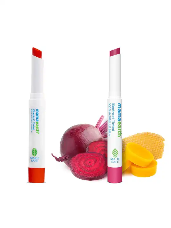 mamaearth lip balm vitamin c Mamaearth Vitamin C Tinted 100% Natural Lip Balm for Lip Lightening, With Vitamin  C & Honey For 12 Hour Moisturization Vitamin C main image 0